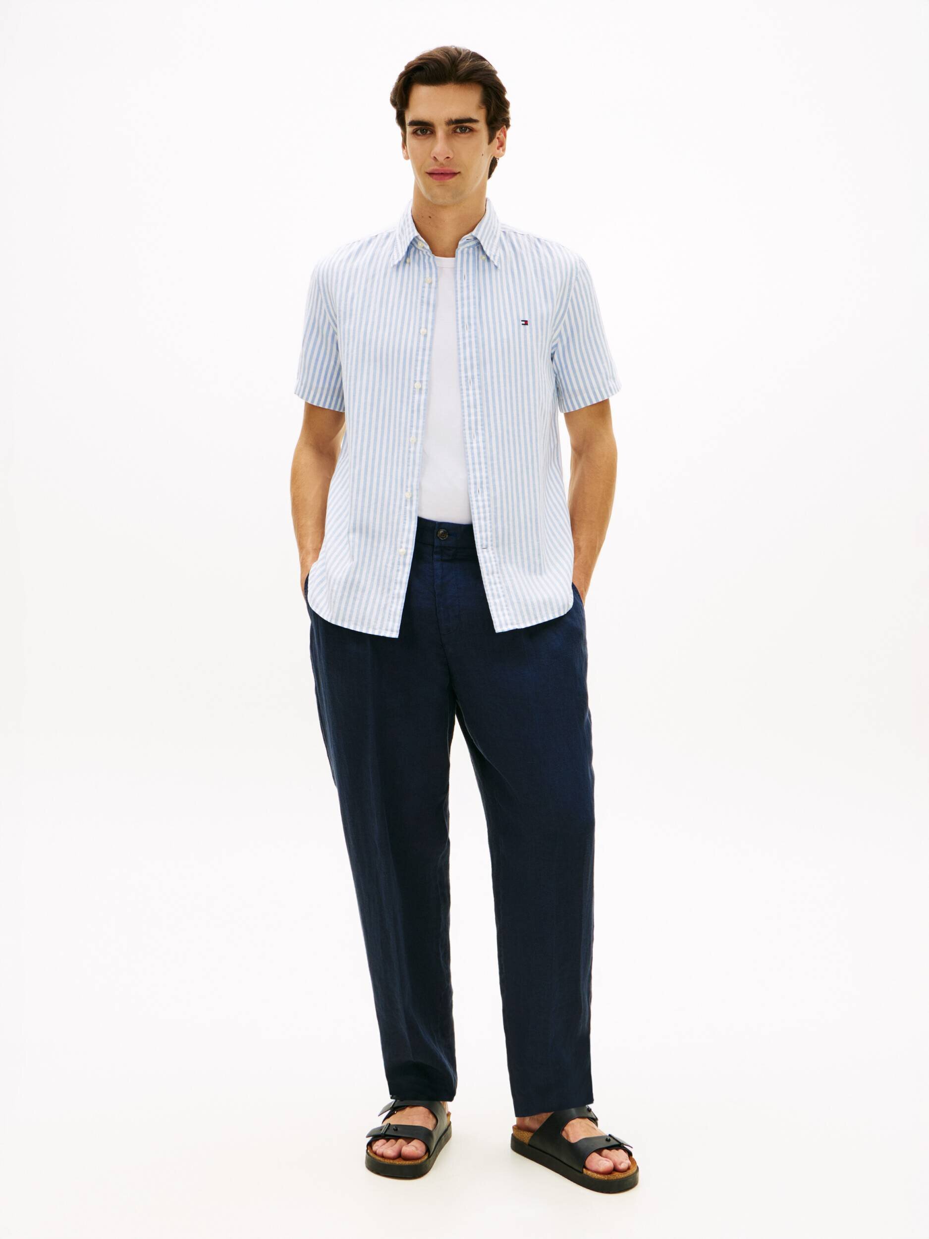 Tommy Hilfiger Cămașă | regular fit | cu adaos de in