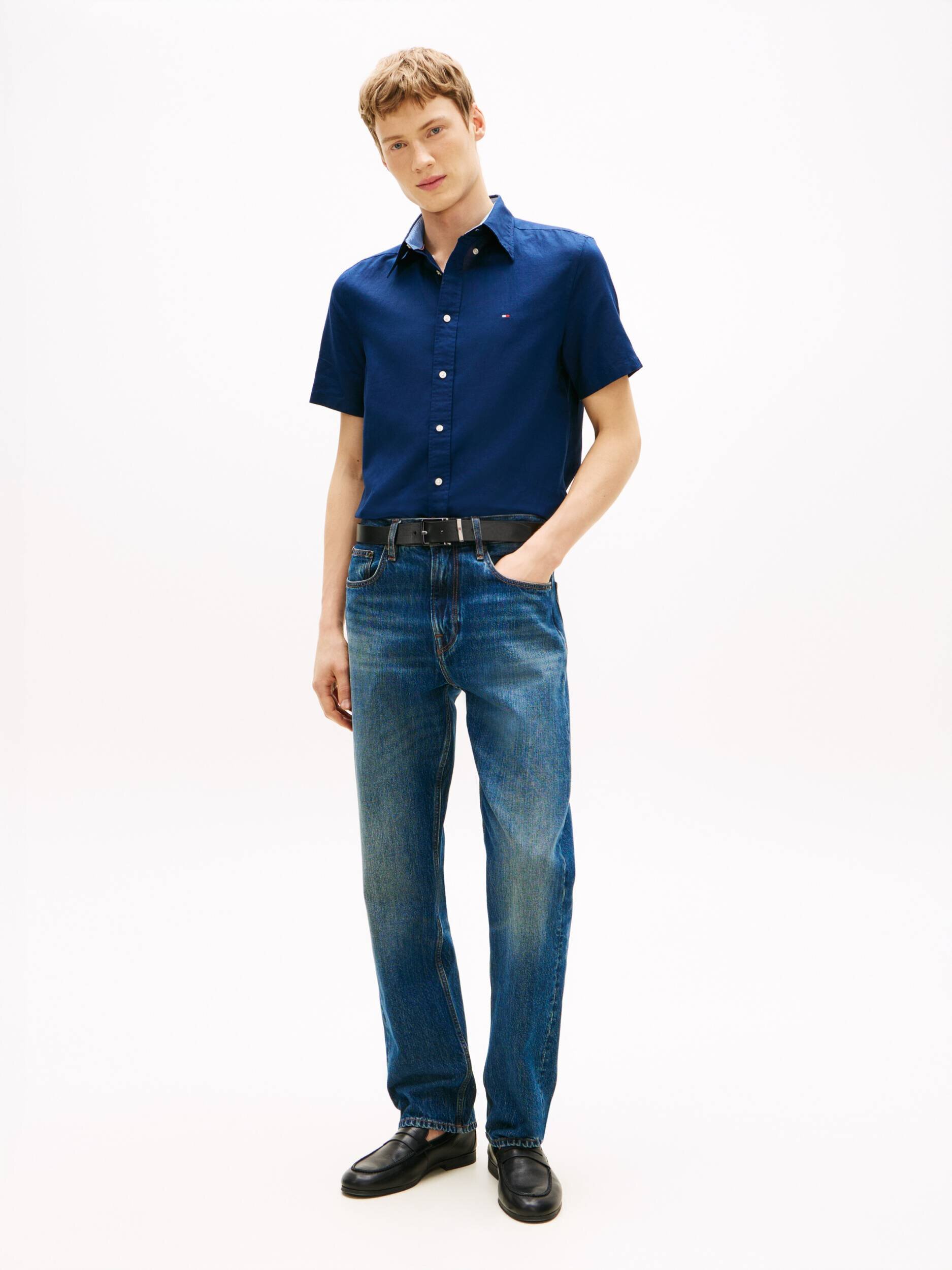 Tommy Hilfiger Koszula | Regular Fit | z dodatkiem lnu