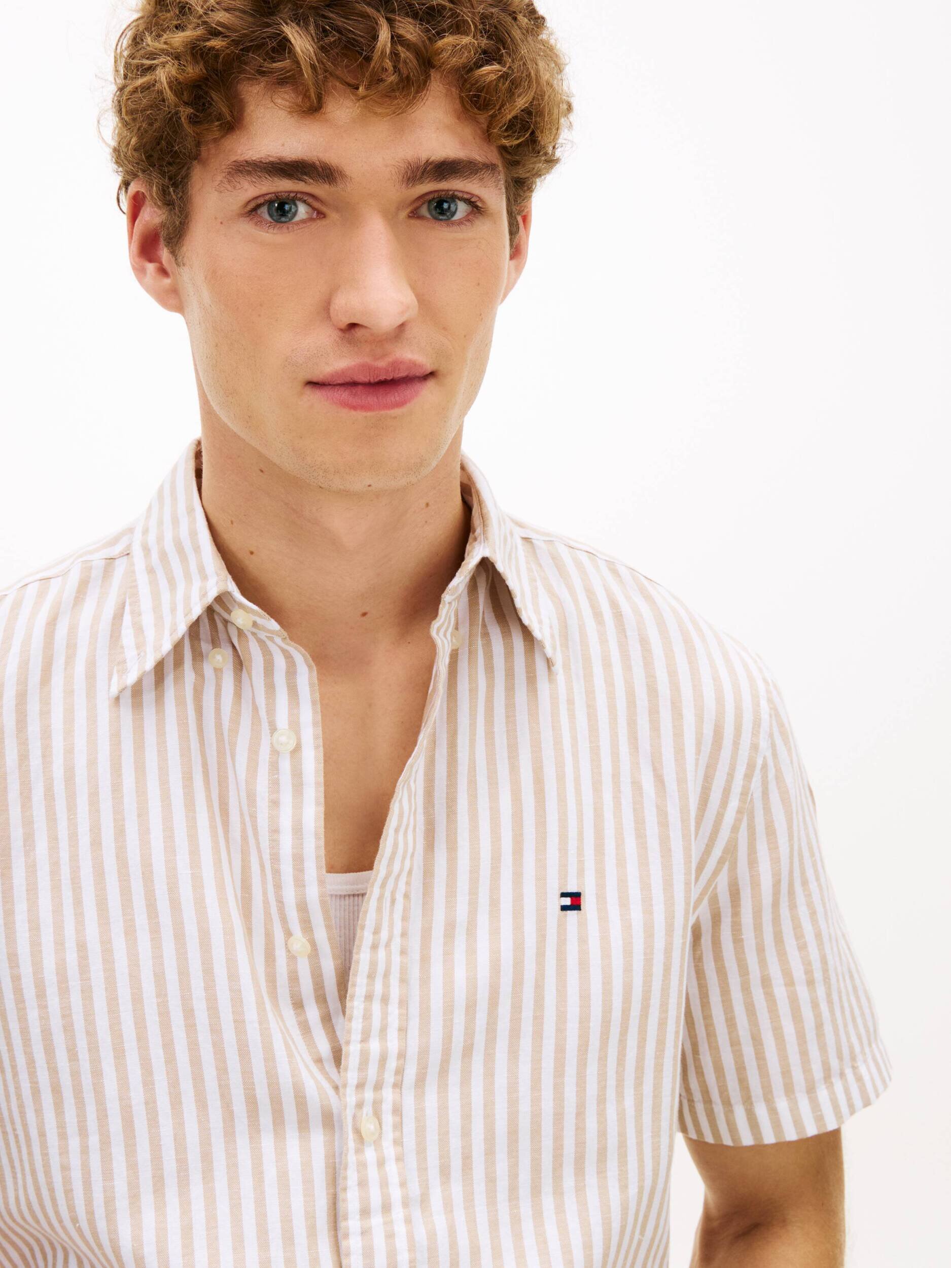 Tommy Hilfiger Cămașă | regular fit | cu adaos de in