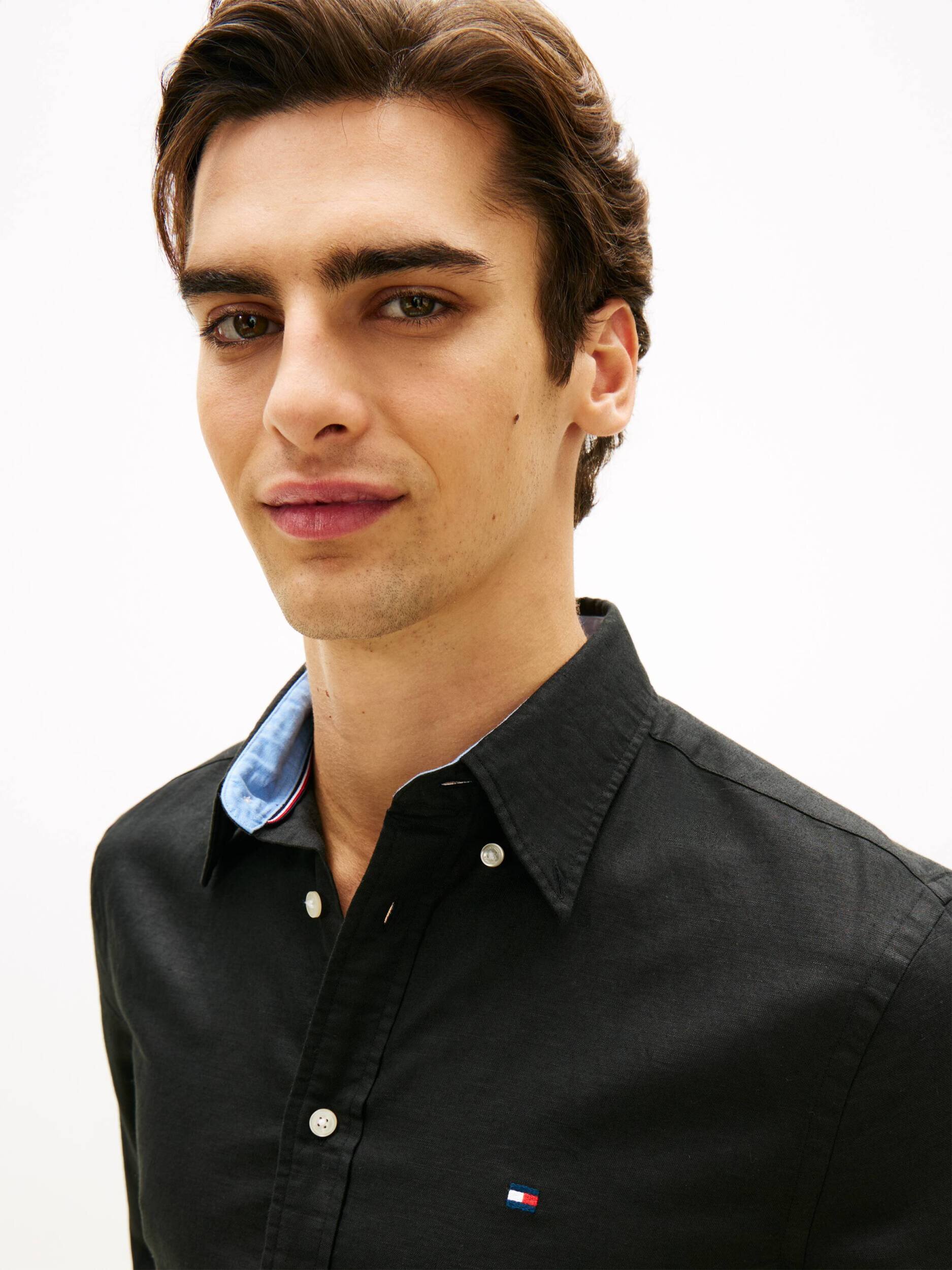 Tommy Hilfiger Cămașă | regular fit | cu adaos de in