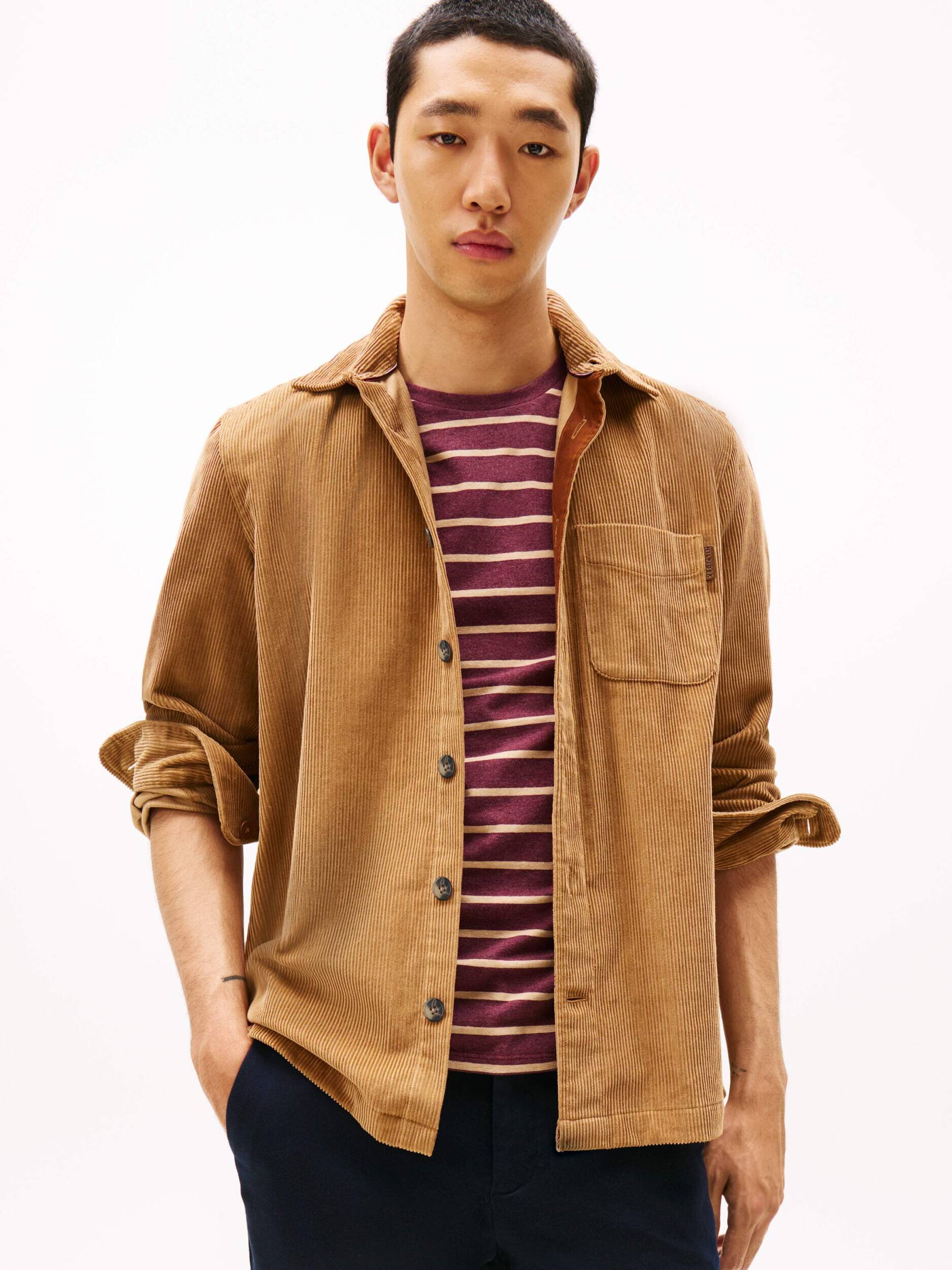 Tommy Hilfiger Cămașă | Relaxed fit | catifea reiată