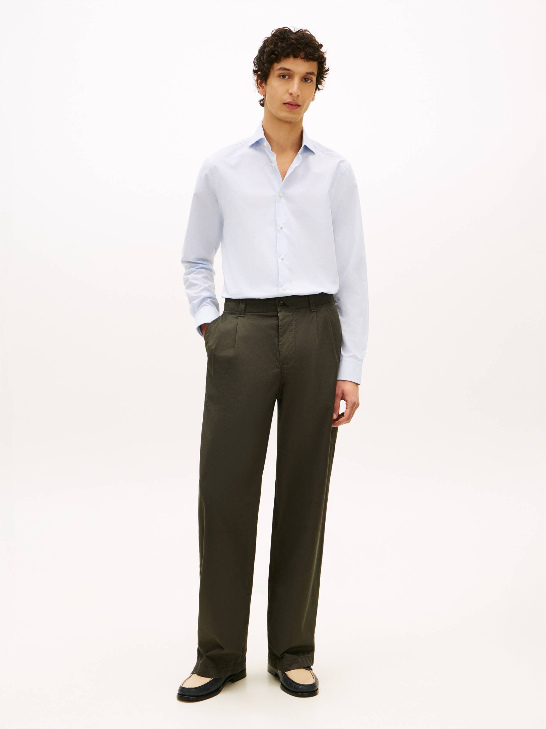 Tommy Hilfiger Cămașă | Slim Fit | cu adaos de in