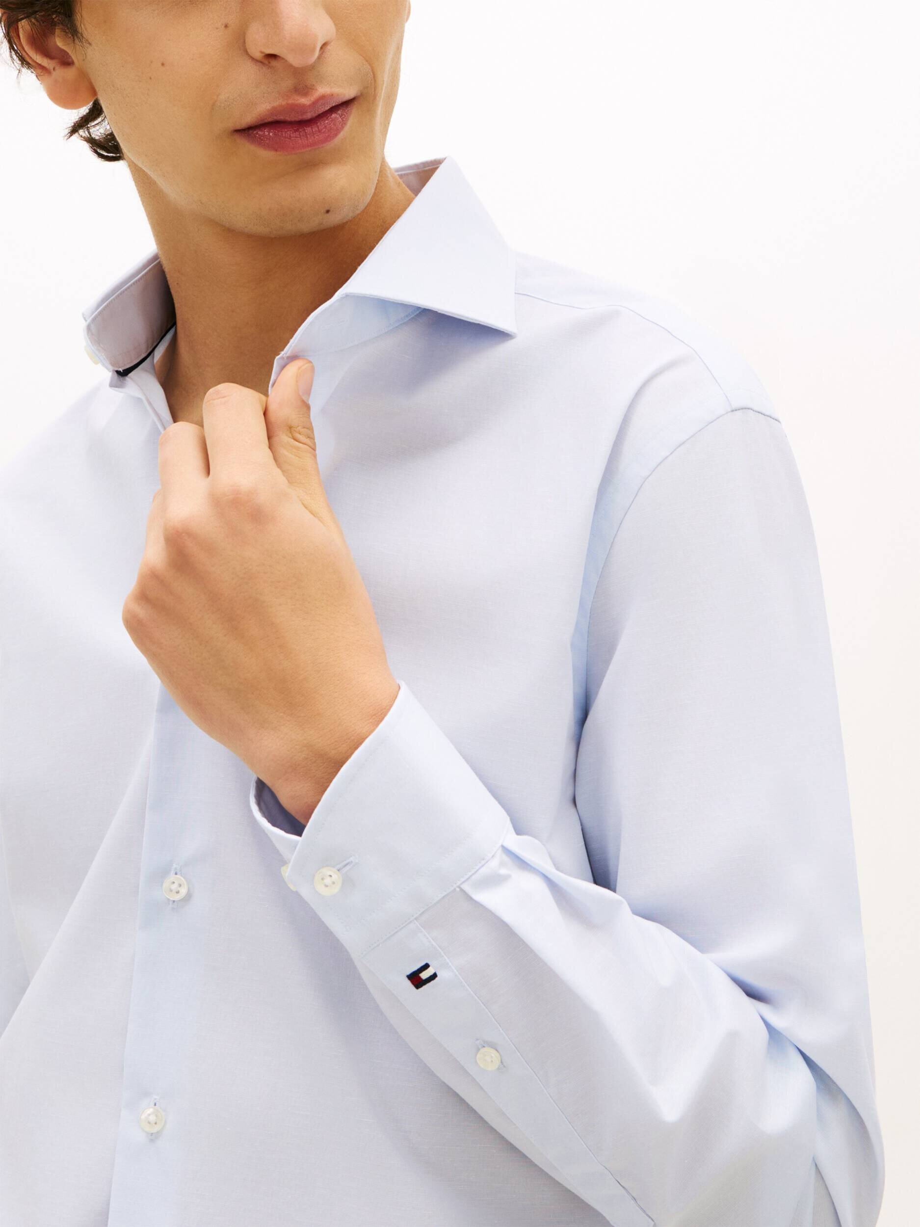Tommy Hilfiger Cămașă | Slim Fit | cu adaos de in