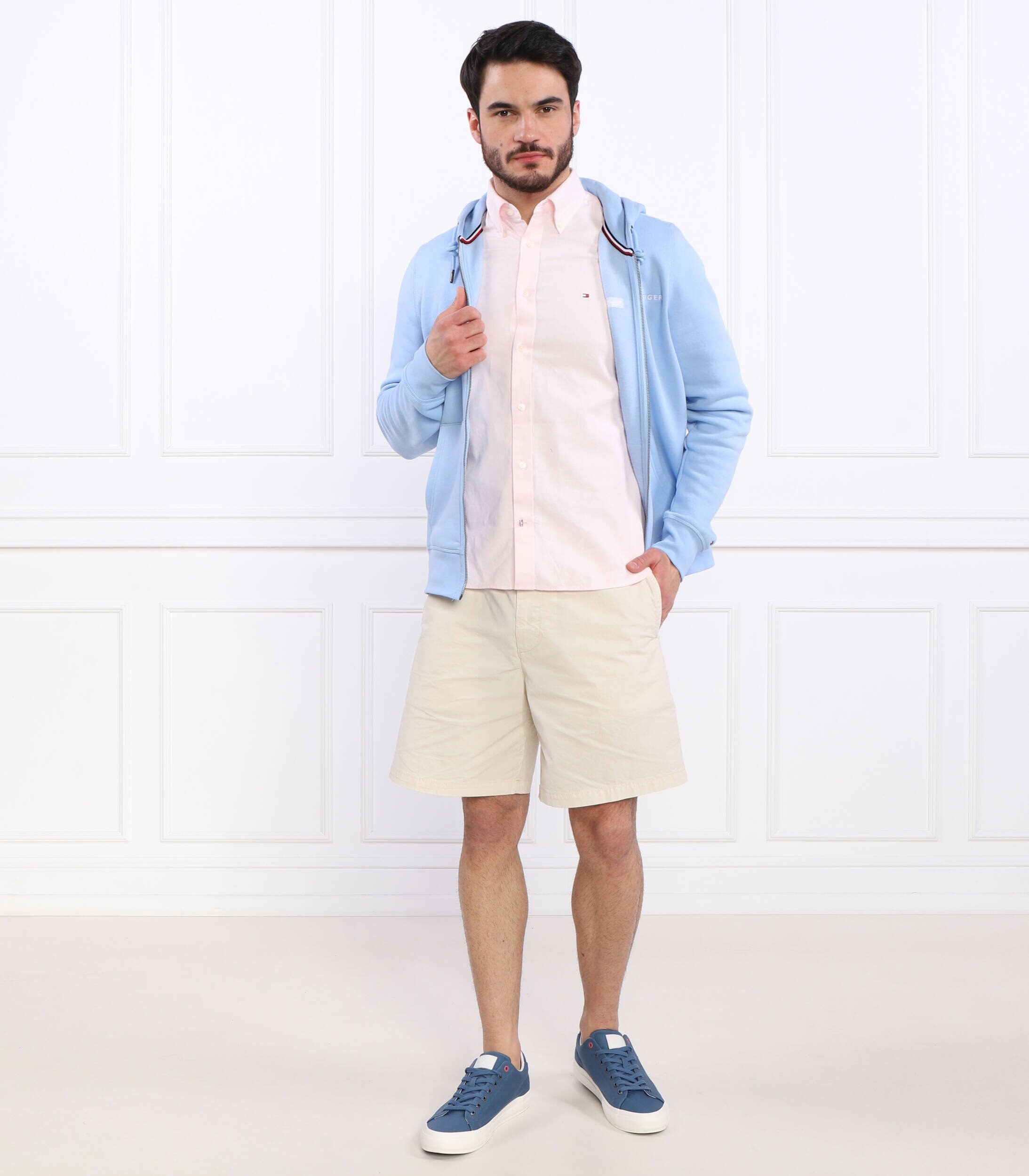 Tommy Hilfiger Cămașă | Slim Fit | cu adaos de in