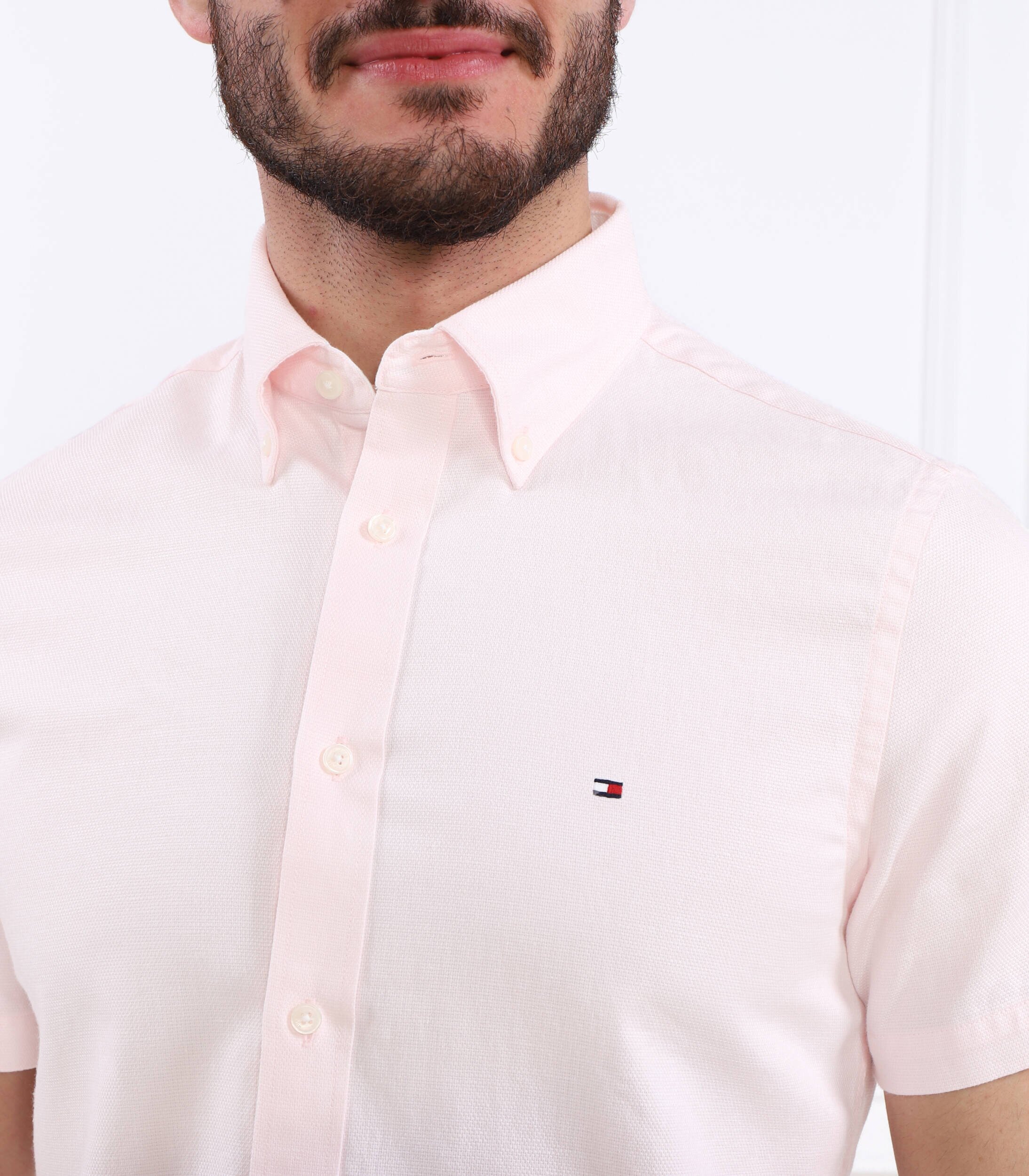 Tommy Hilfiger Cămașă | Slim Fit | cu adaos de in