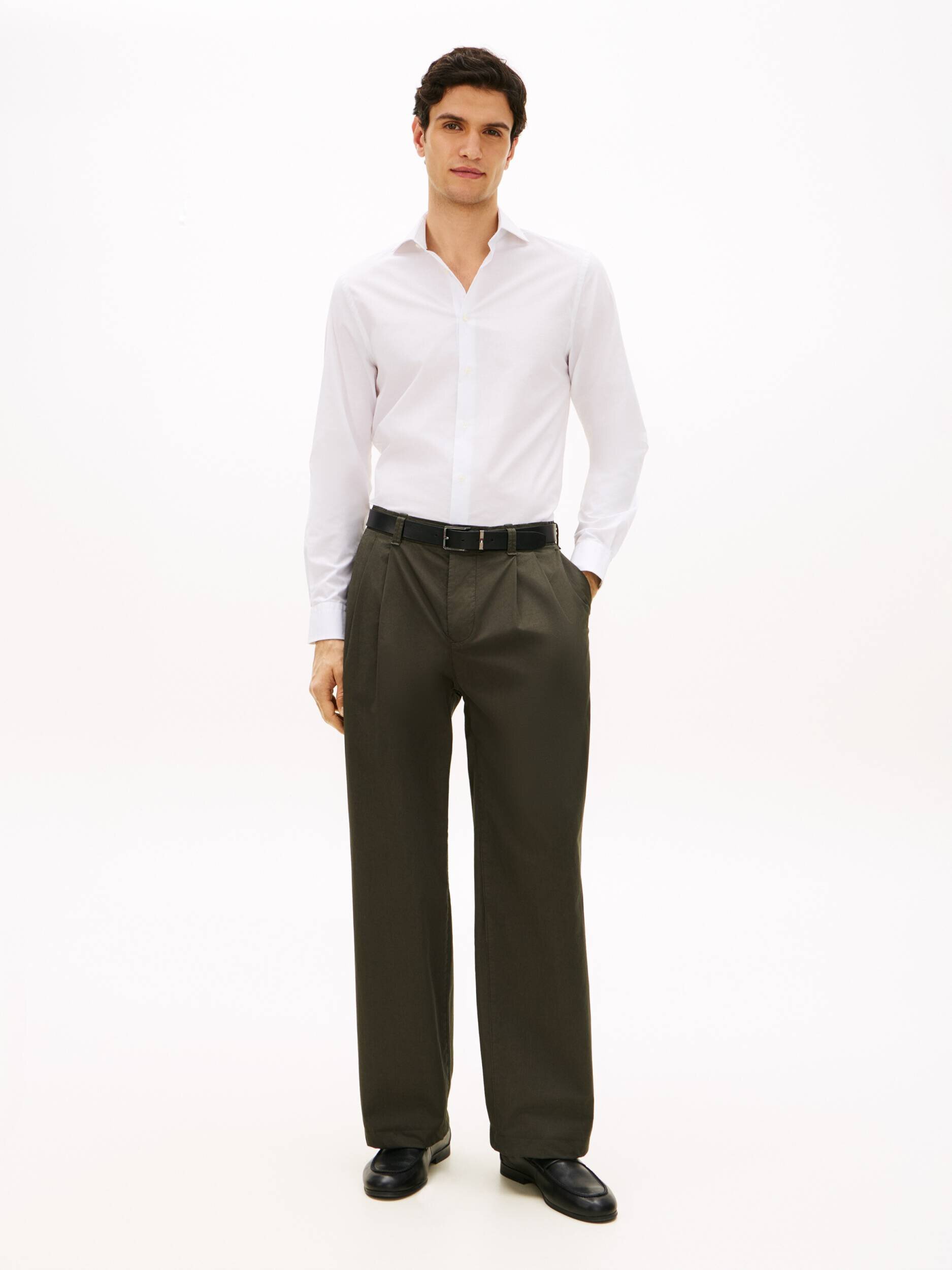 Tommy Hilfiger Cămașă | Slim Fit | cu adaos de in
