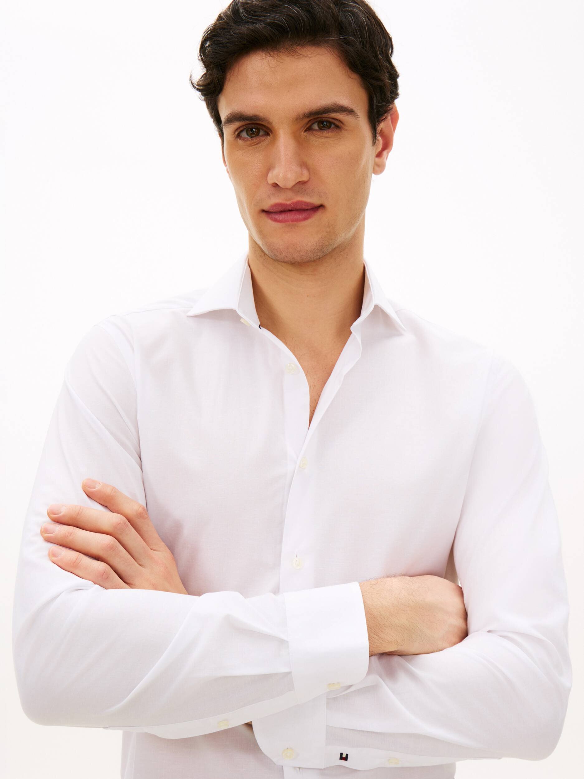 Tommy Hilfiger Cămașă | Slim Fit | cu adaos de in