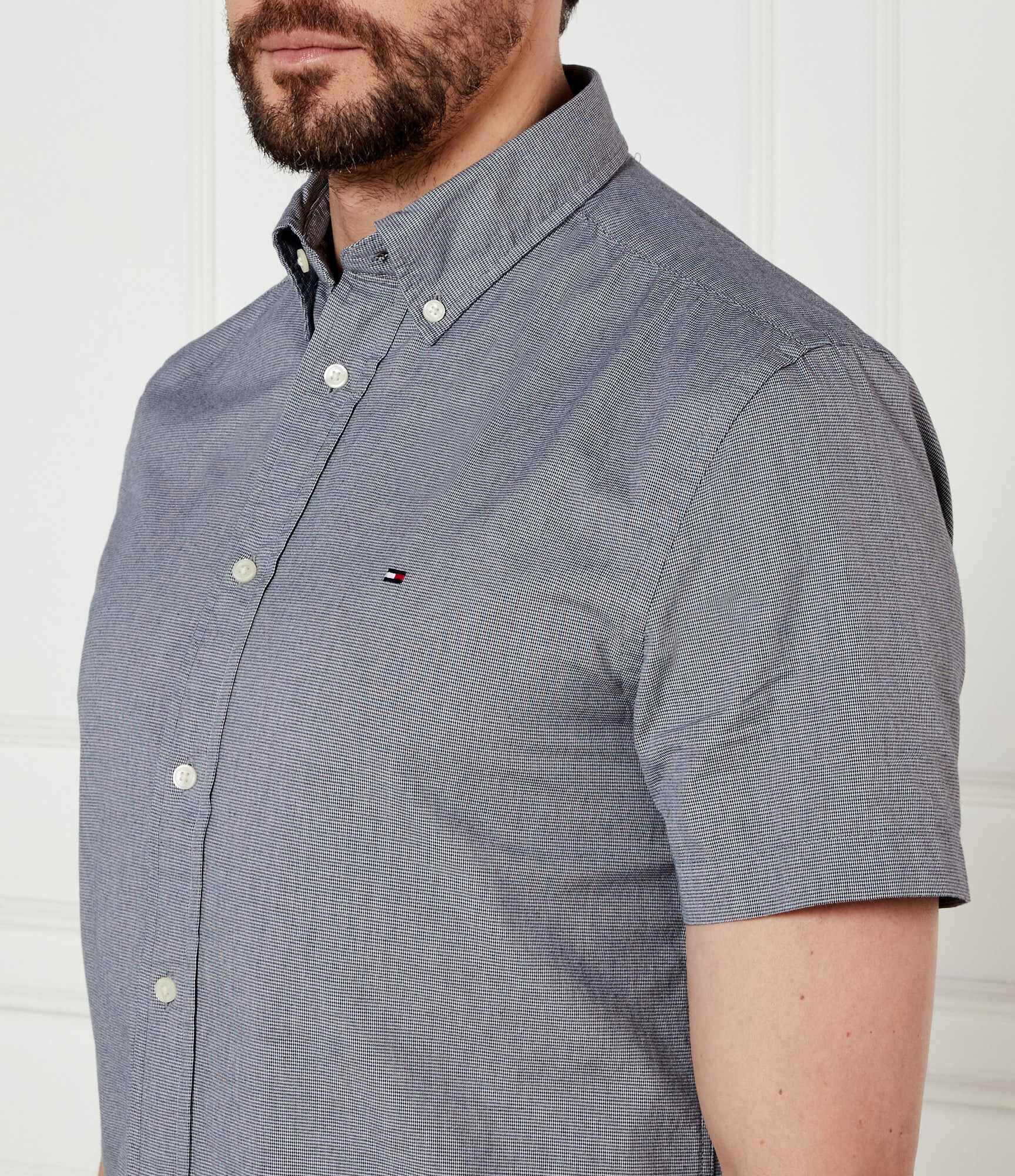 Tommy Hilfiger Cămașă THFLEX POPLIN HOUNDSTOOTH | Regular Fit