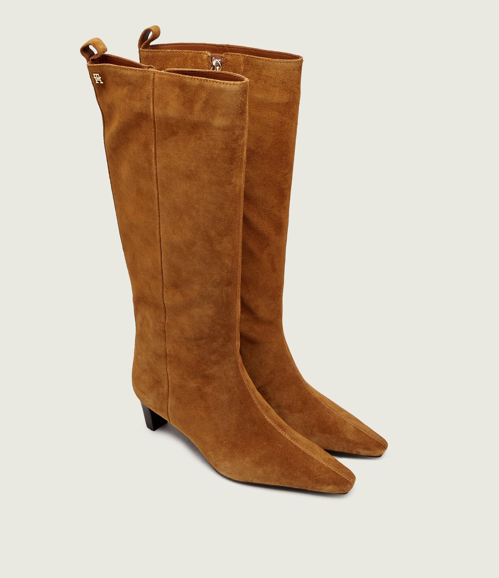 Tommy Hilfiger Cizme cu toc | piele întoarsă
