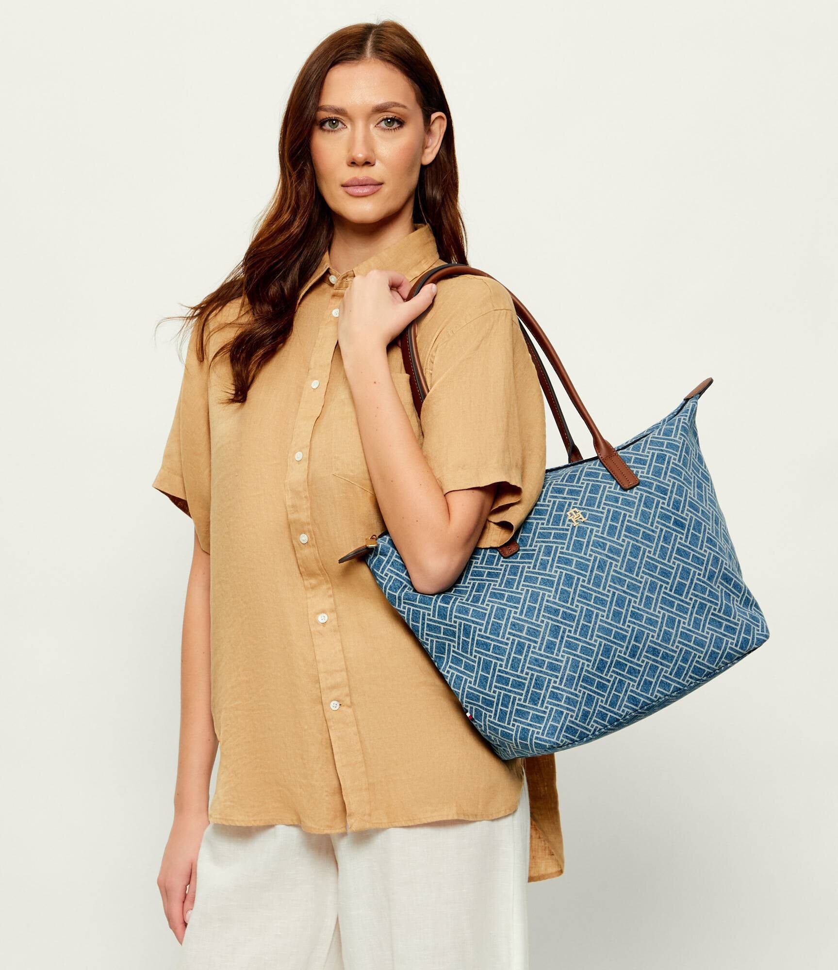 Tommy Hilfiger De blugi geantă shopper cu adaos de piele