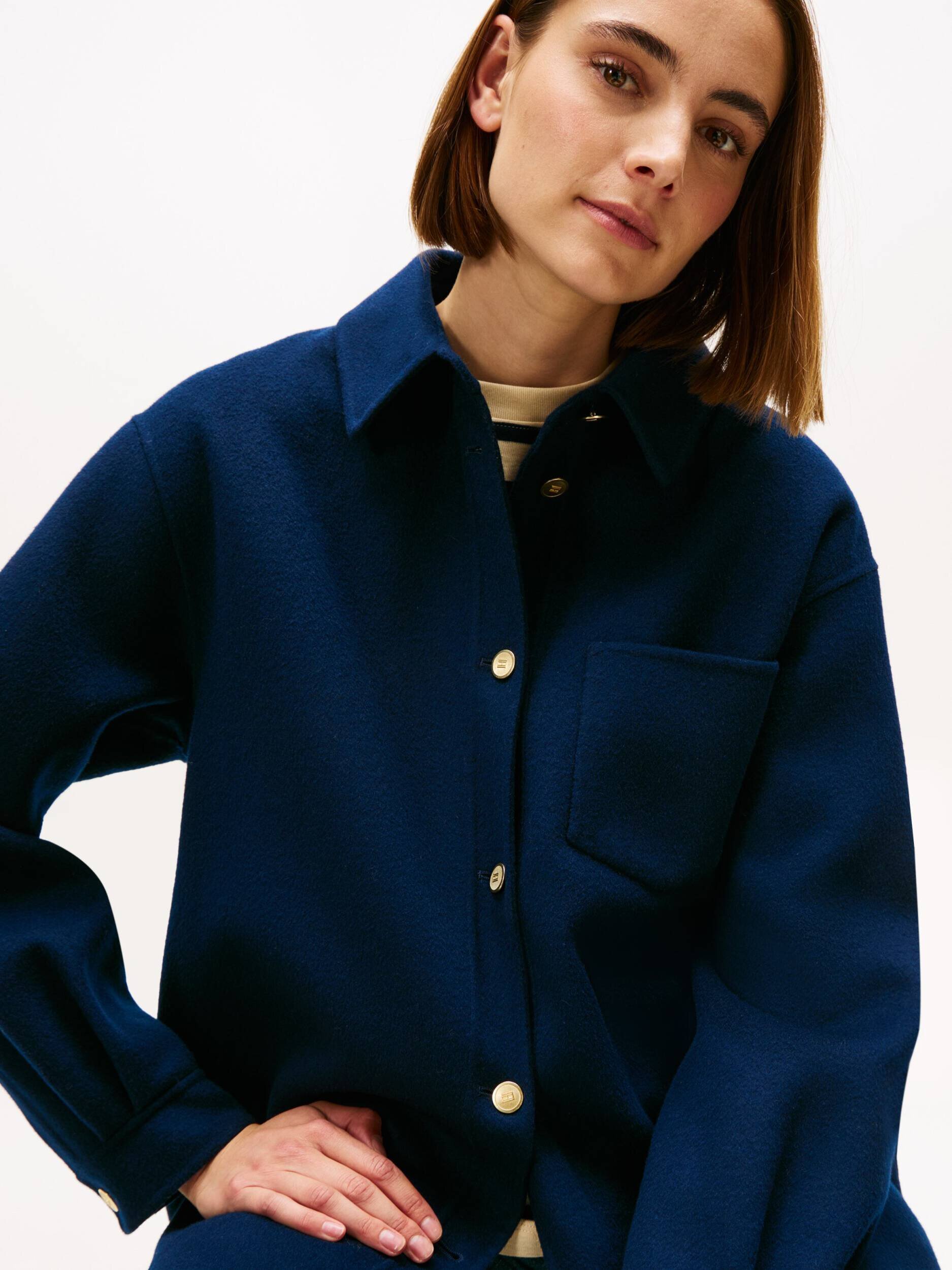 Tommy Hilfiger De lână cămașă | regular fit