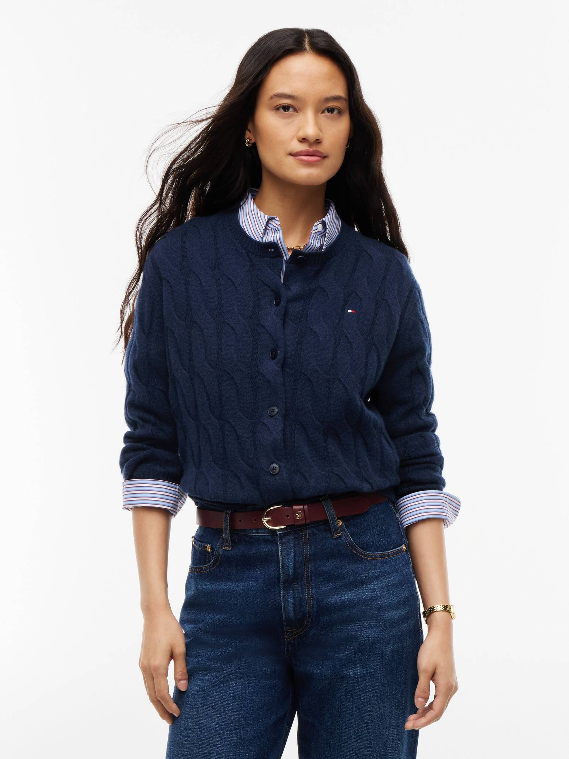 Tommy Hilfiger De lână cardigan | Slim Fit