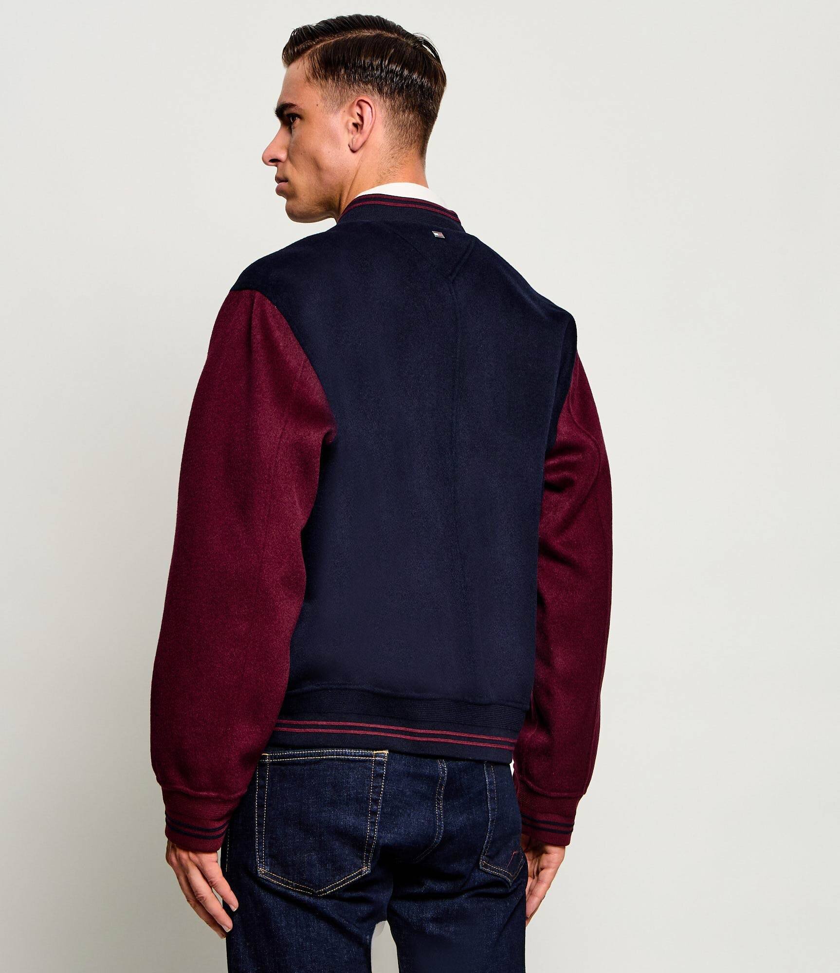 Tommy Hilfiger De lână geacă bomber | regular fit cu adaos de cașmir
