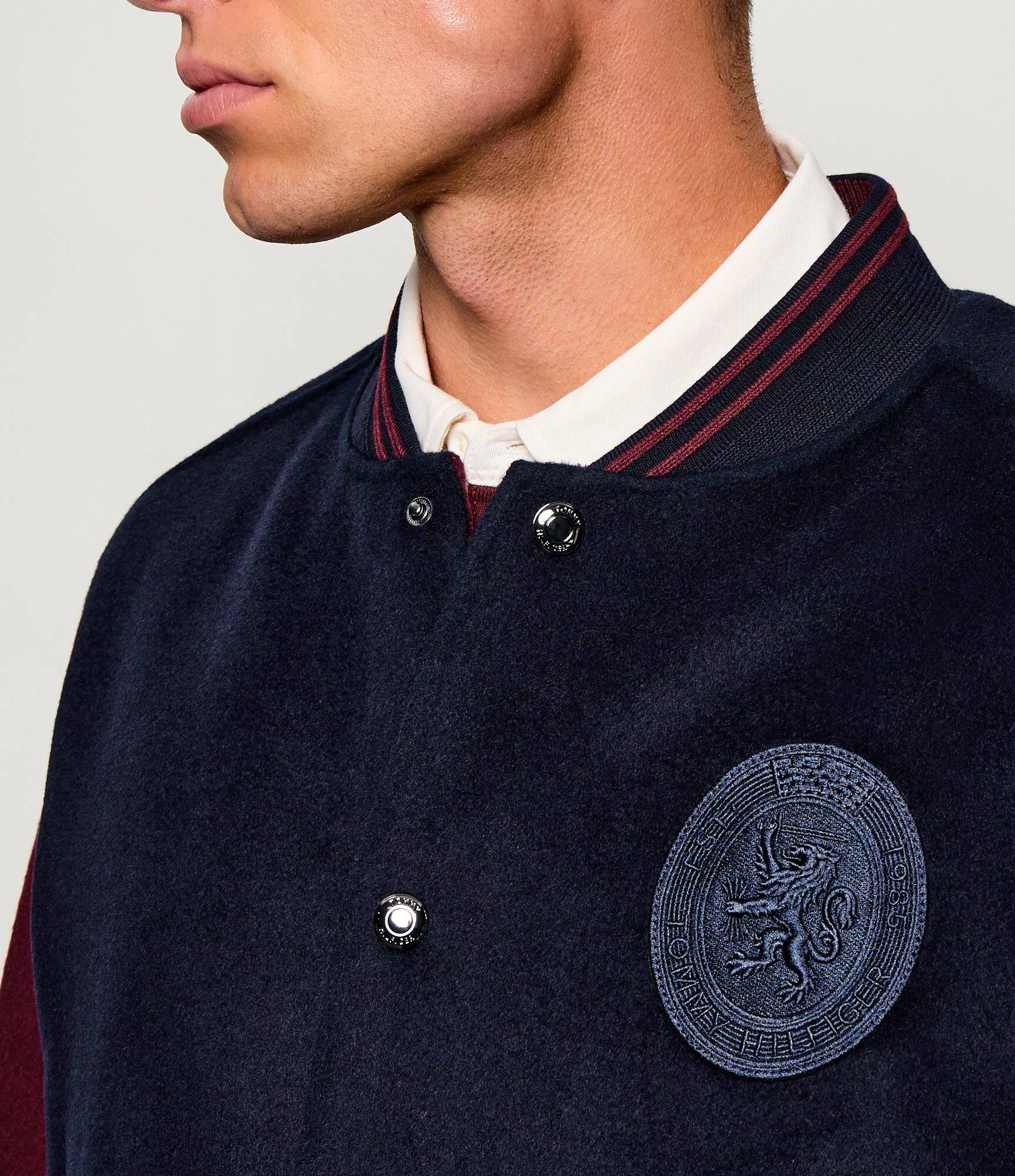 Tommy Hilfiger De lână geacă bomber | regular fit cu adaos de cașmir