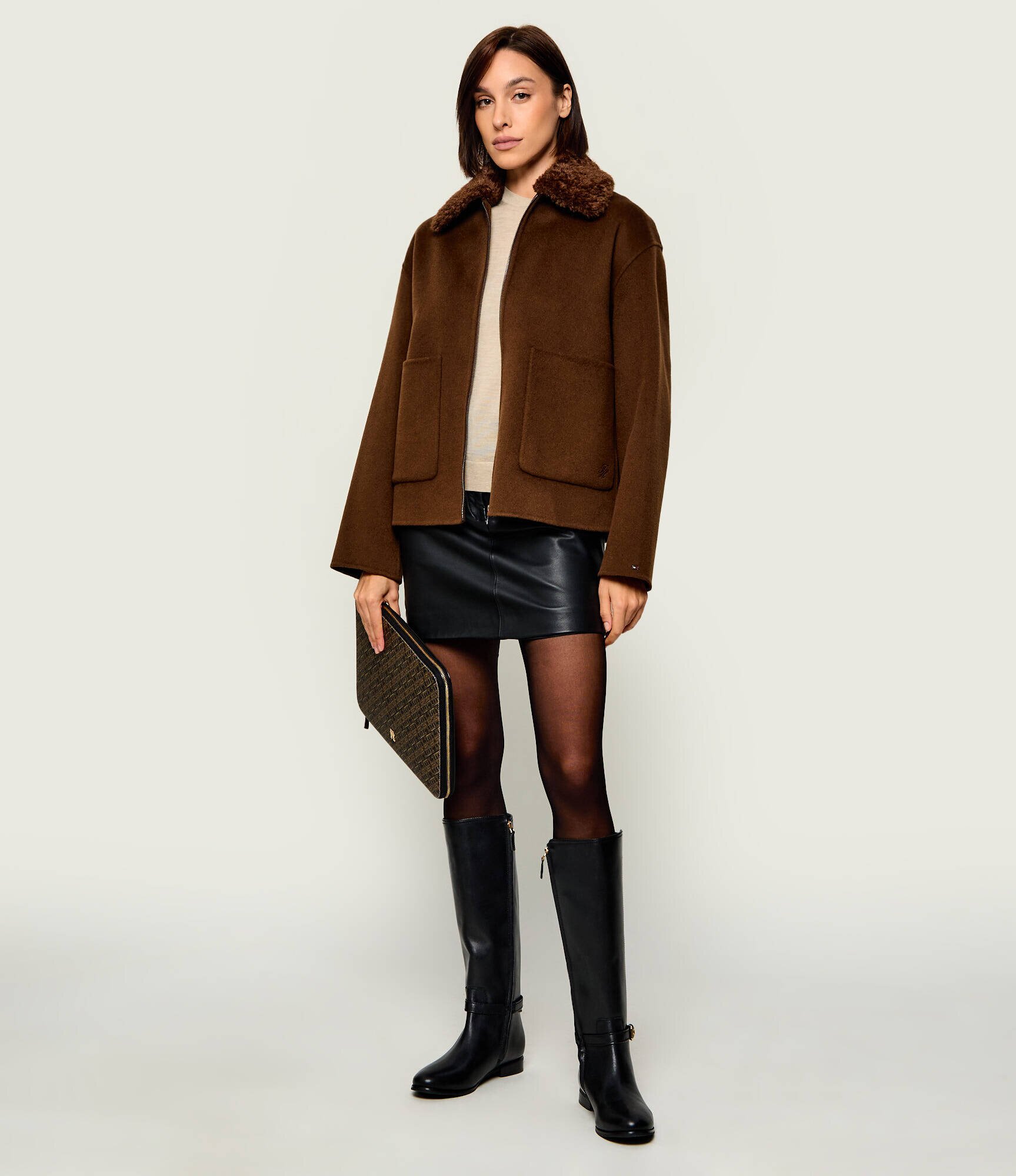 Tommy Hilfiger De lână geacă | regular fit | shearling