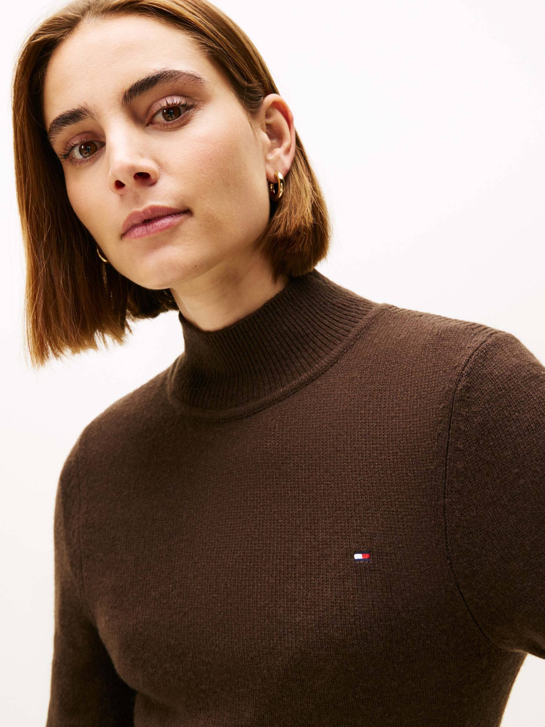 Tommy Hilfiger De lână rochie MOCK-NK