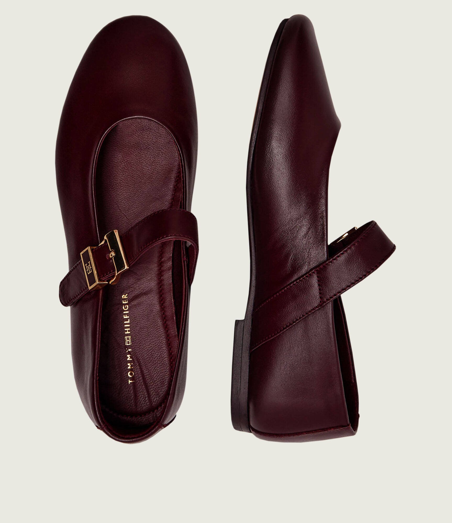 Tommy Hilfiger De piele balerini Mary Jane