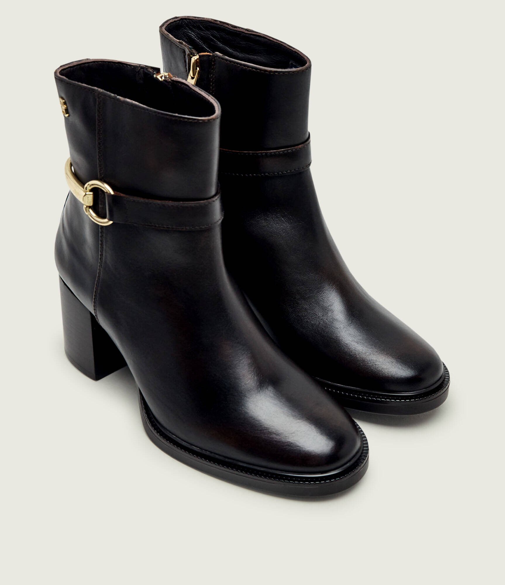 Tommy Hilfiger De piele botine cu toc