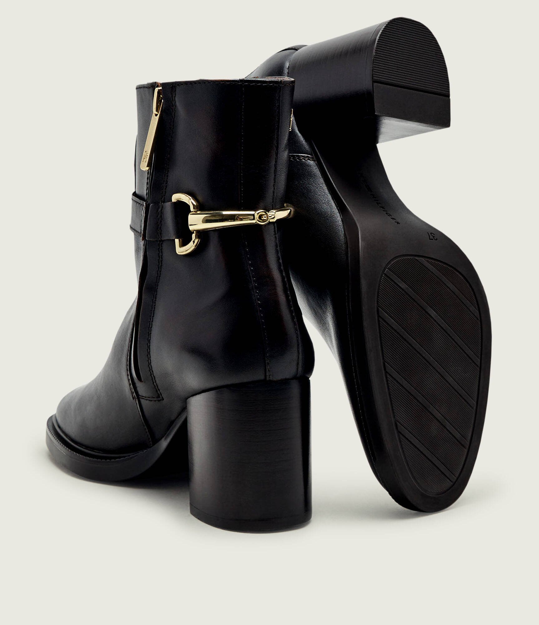 Tommy Hilfiger De piele botine cu toc