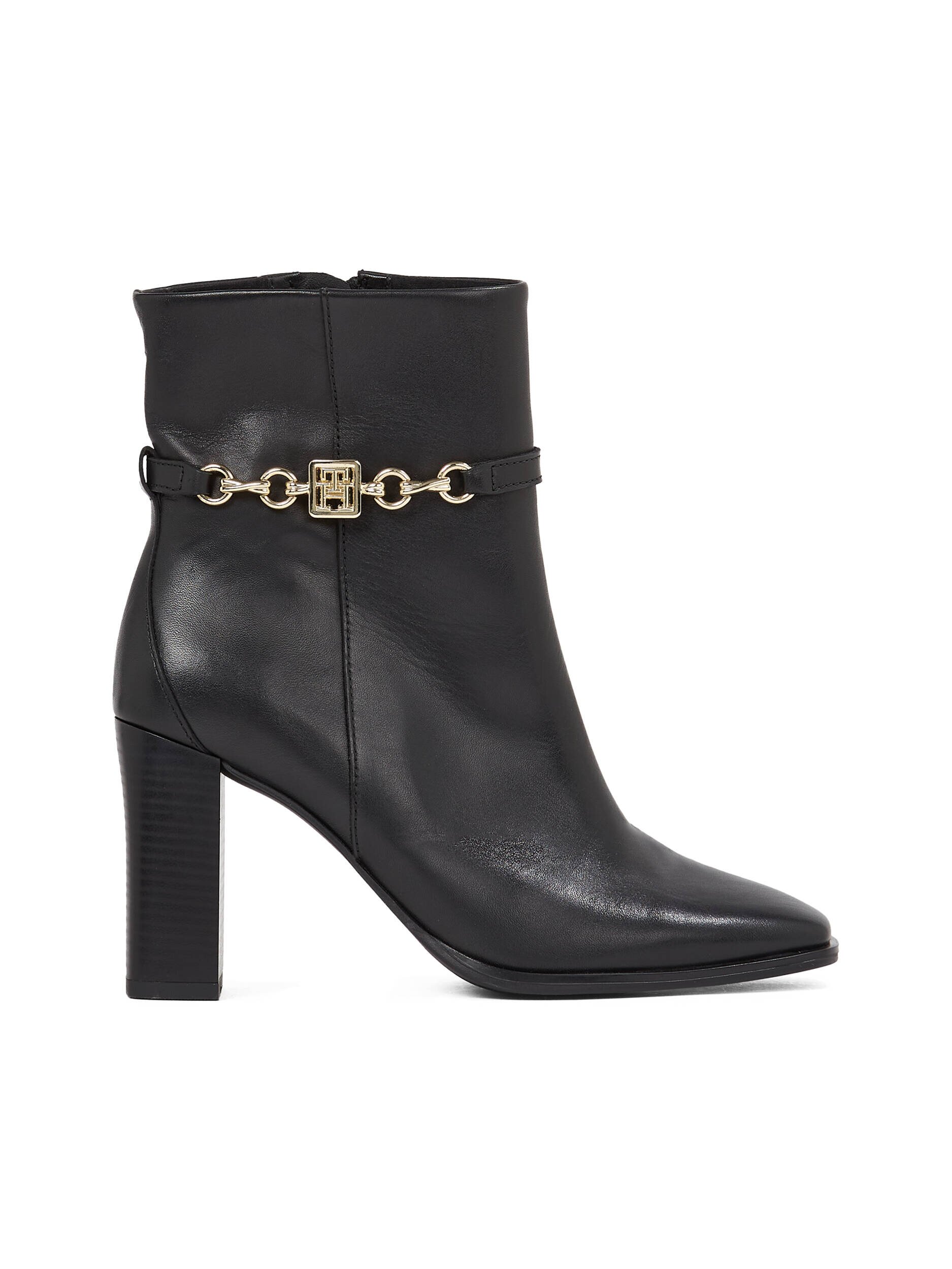 Tommy Hilfiger De piele botine cu toc