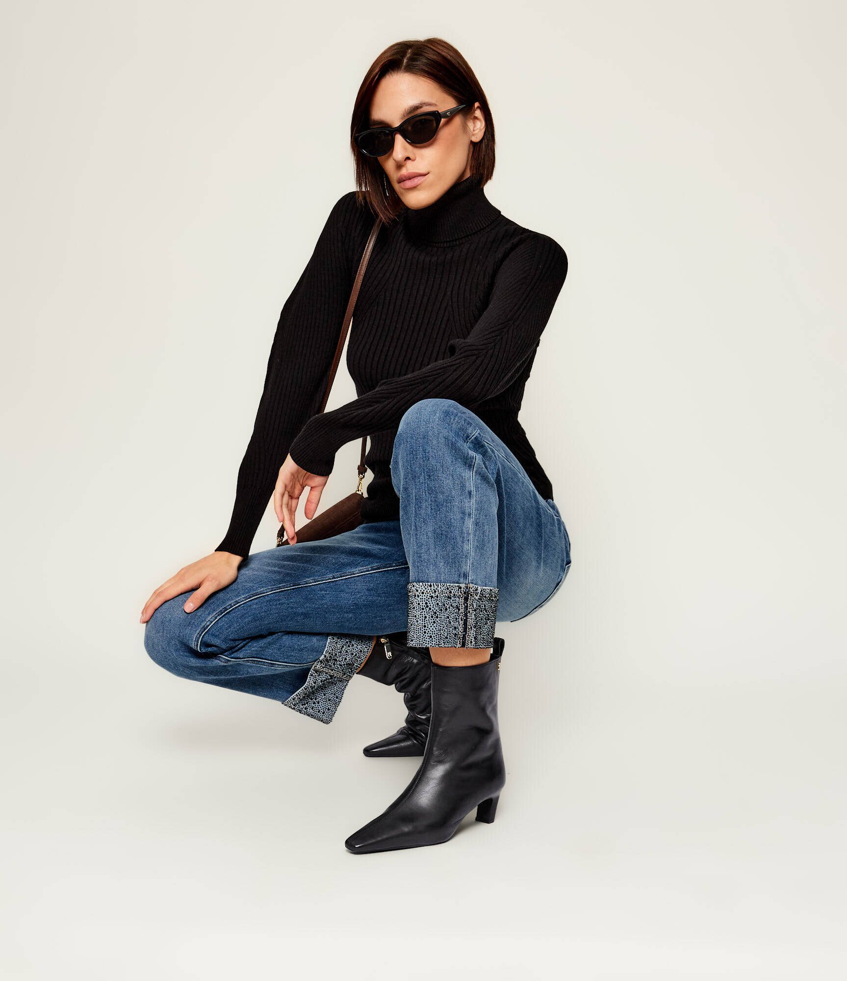 Tommy Hilfiger De piele botine cu toc