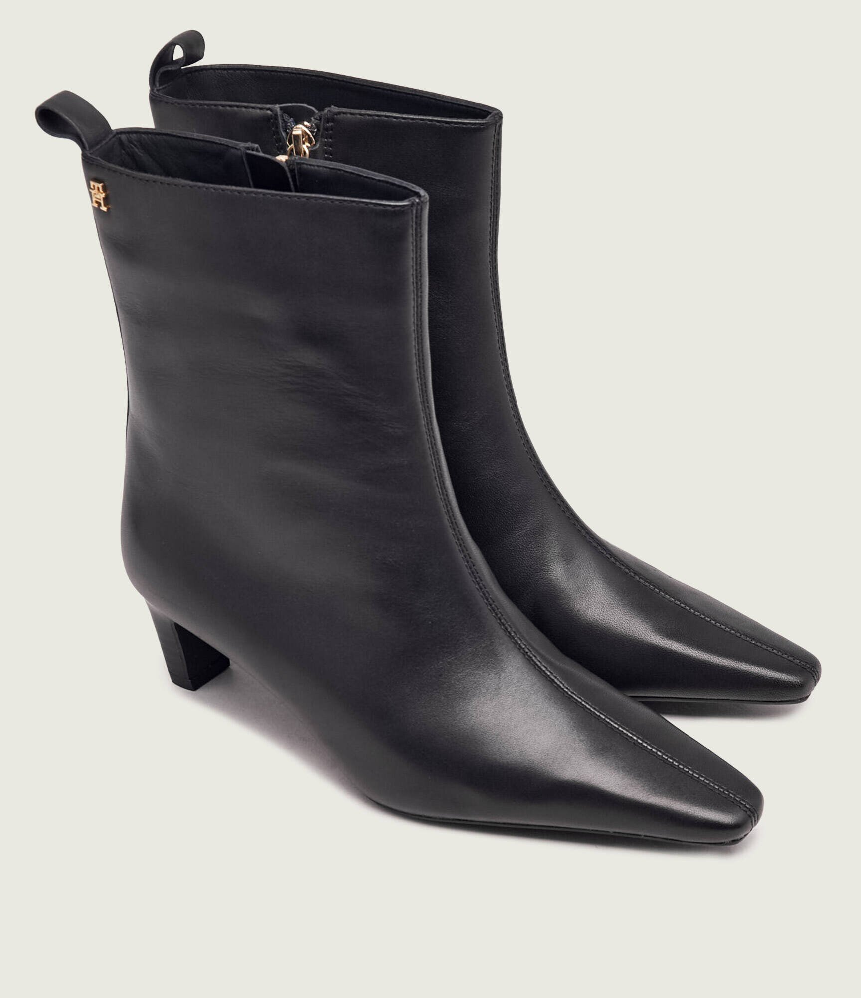 Tommy Hilfiger De piele botine cu toc