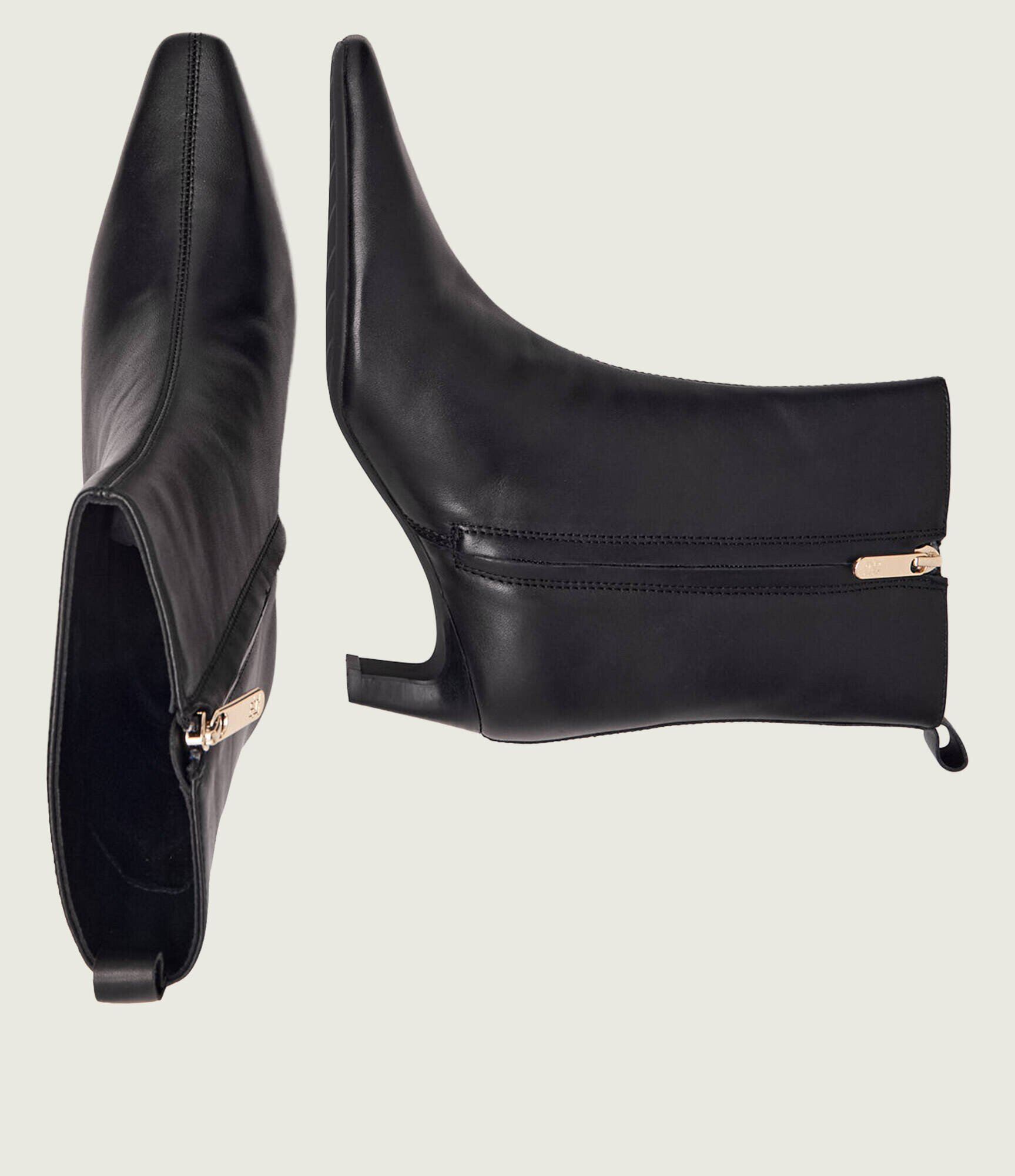 Tommy Hilfiger De piele botine cu toc