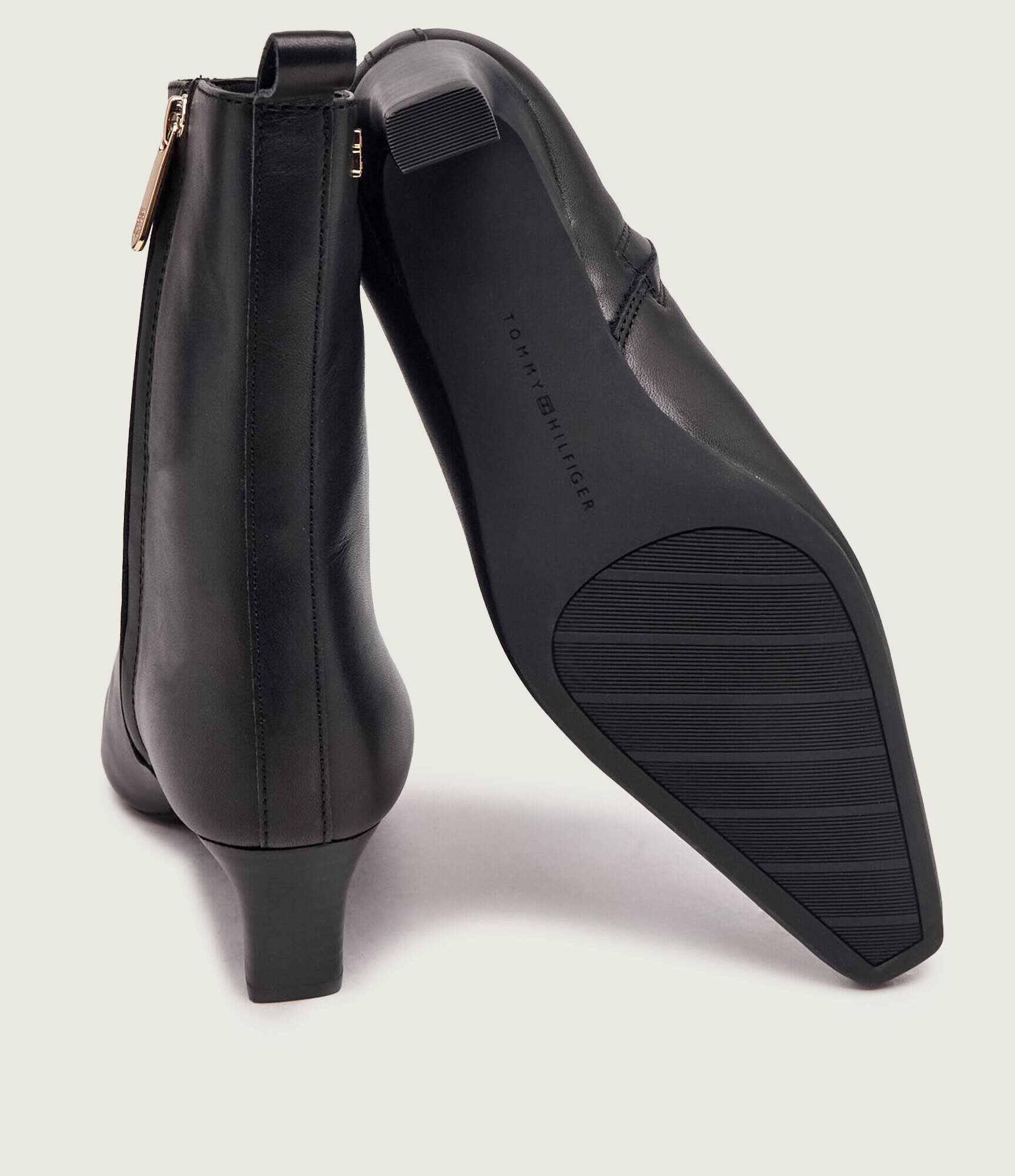 Tommy Hilfiger De piele botine cu toc
