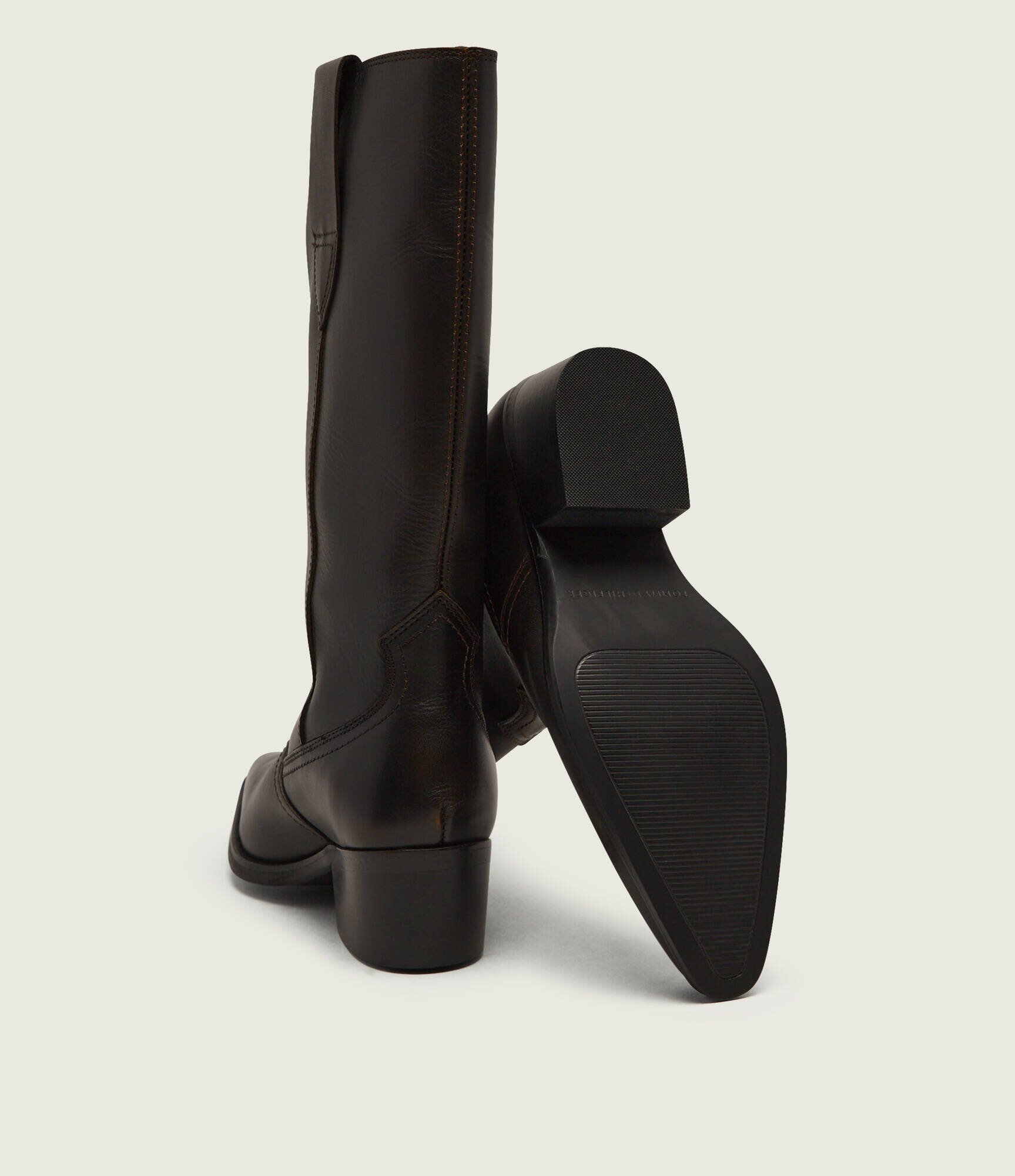 Tommy Hilfiger De piele cizme cowboy