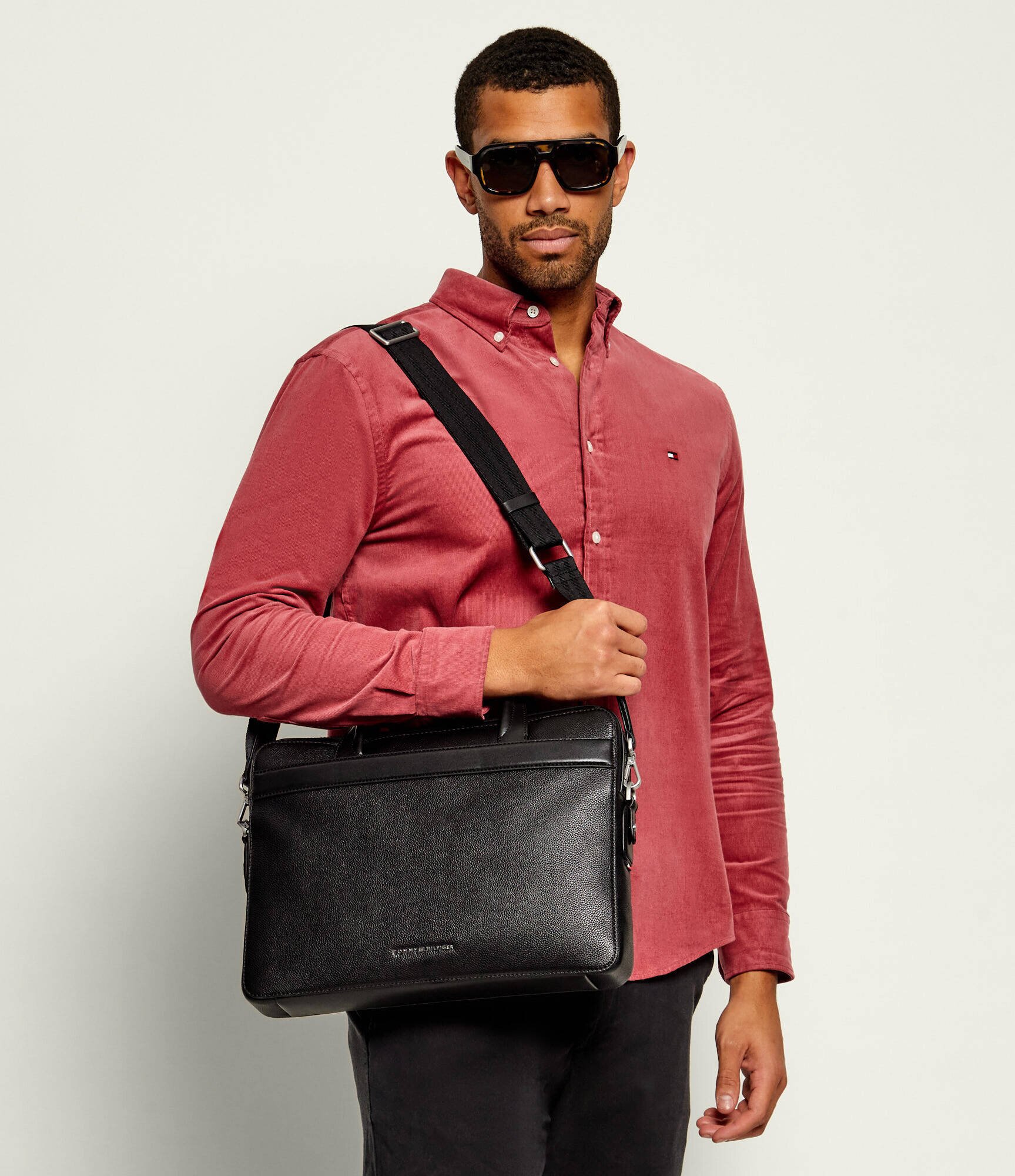 Tommy Hilfiger De piele geantă pentru laptop 14"