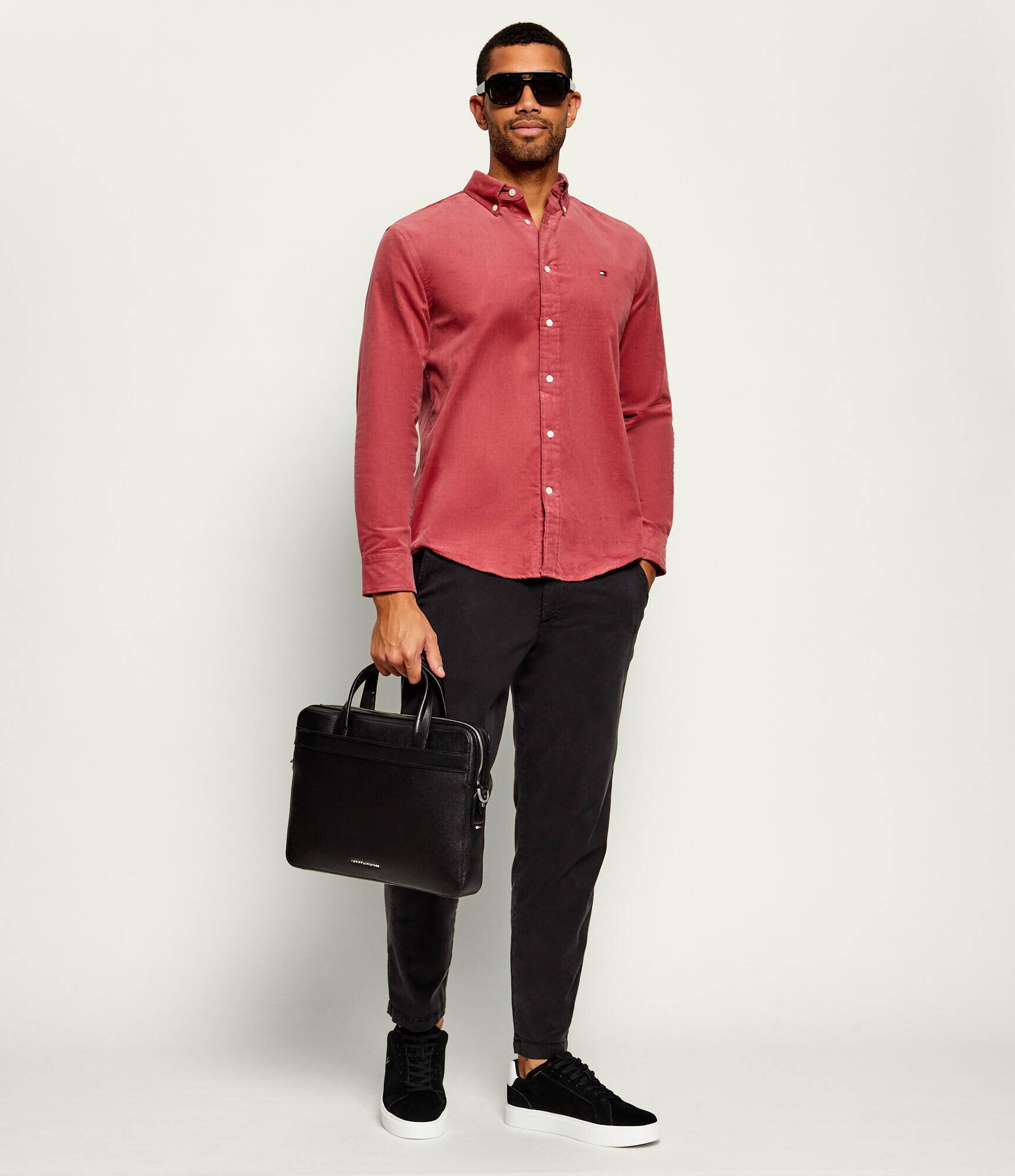 Tommy Hilfiger De piele geantă pentru laptop 14"