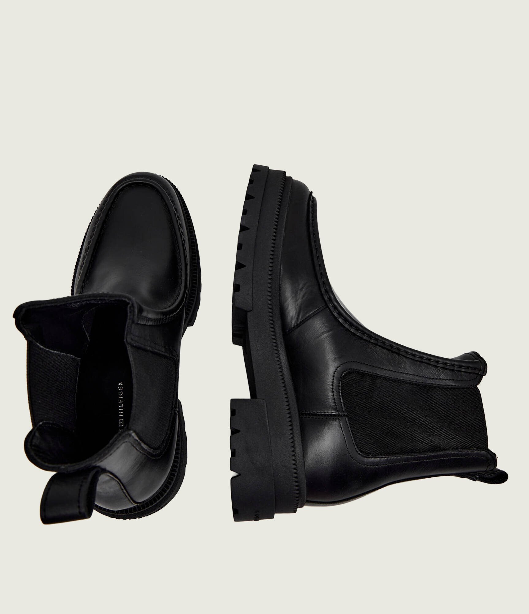 Tommy Hilfiger De piele ghete chelsea CHUNKY