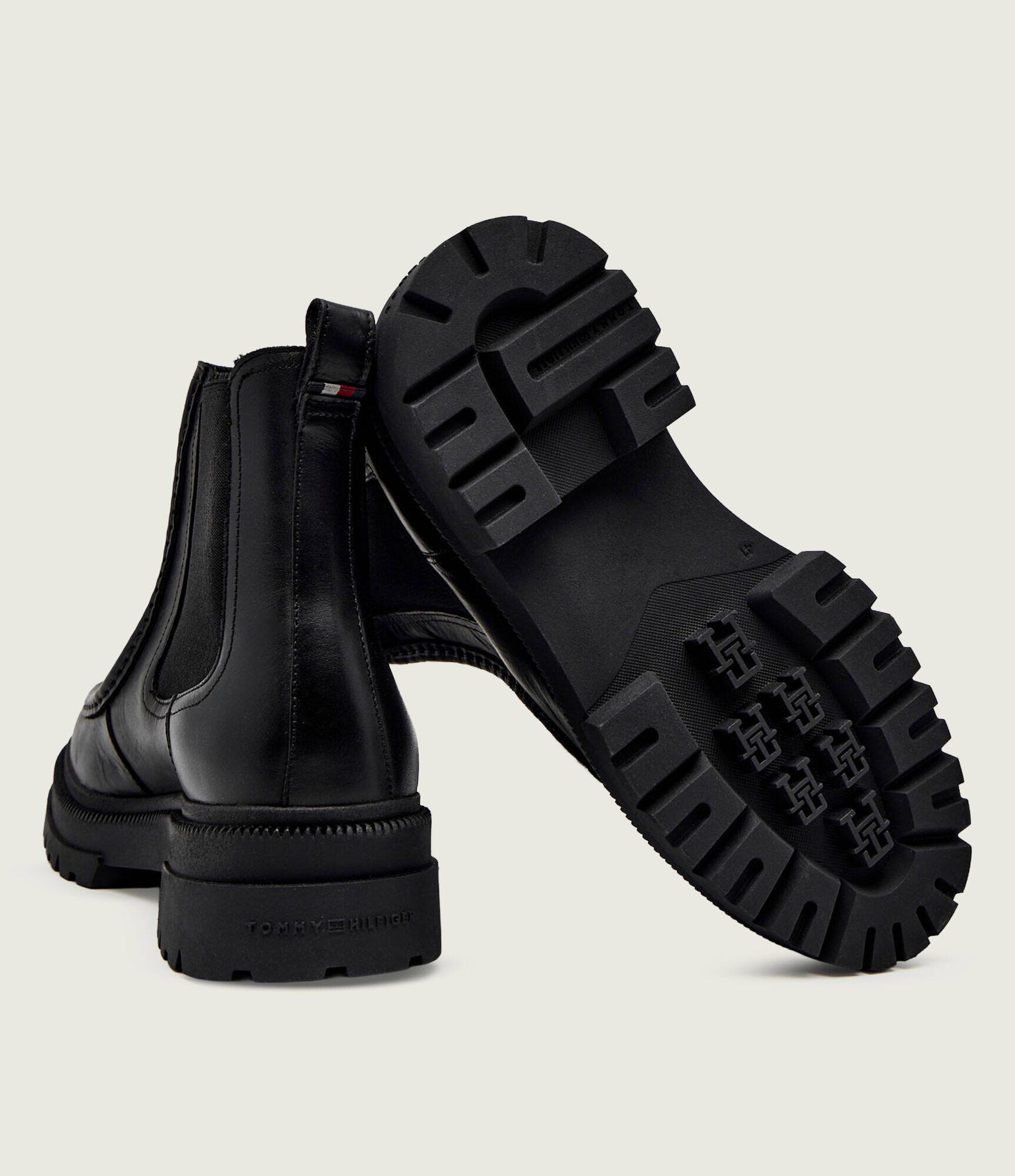 Tommy Hilfiger De piele ghete chelsea CHUNKY