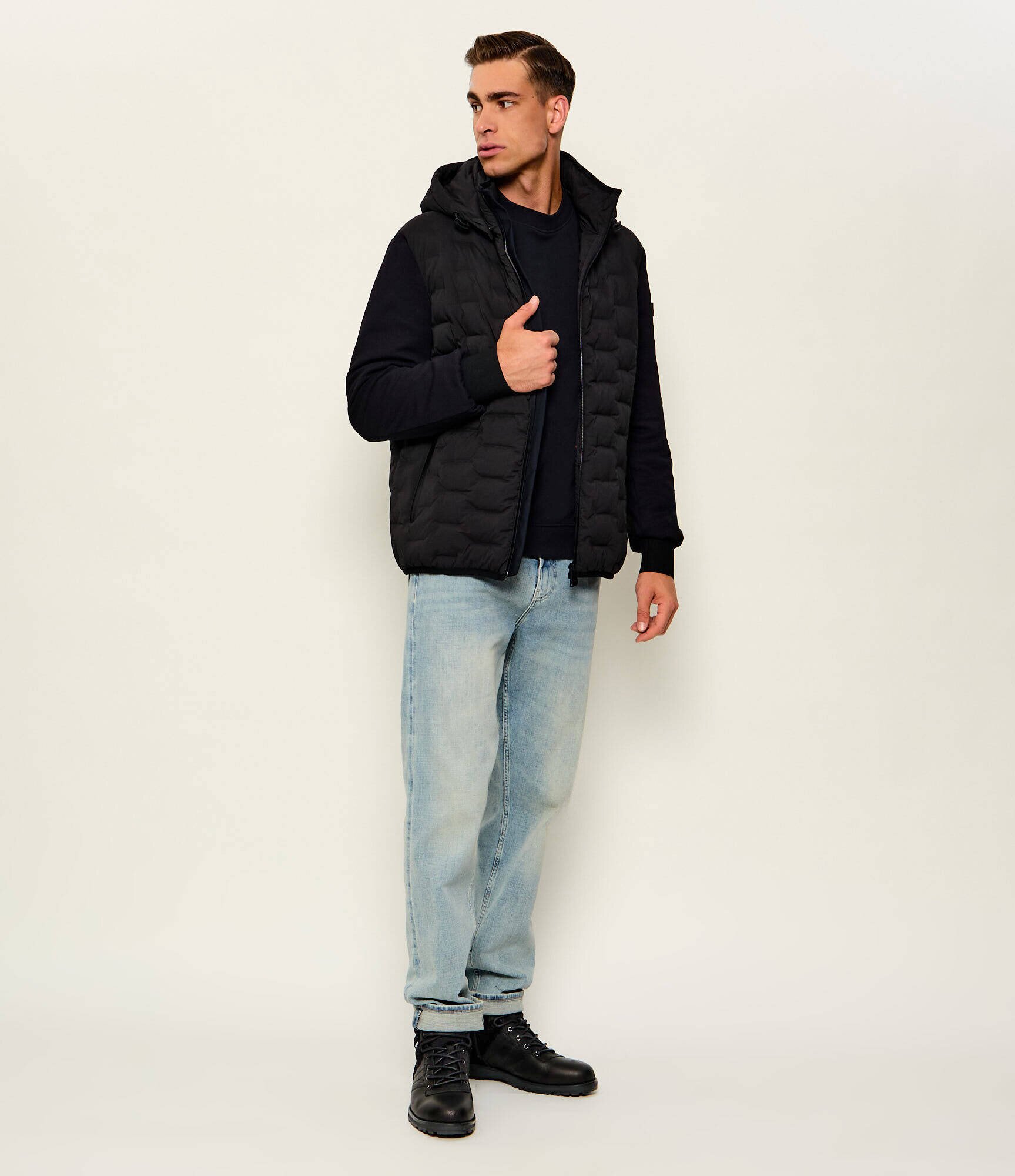 Tommy Hilfiger De piele ghete de trekking Corporate | piele întoarsă