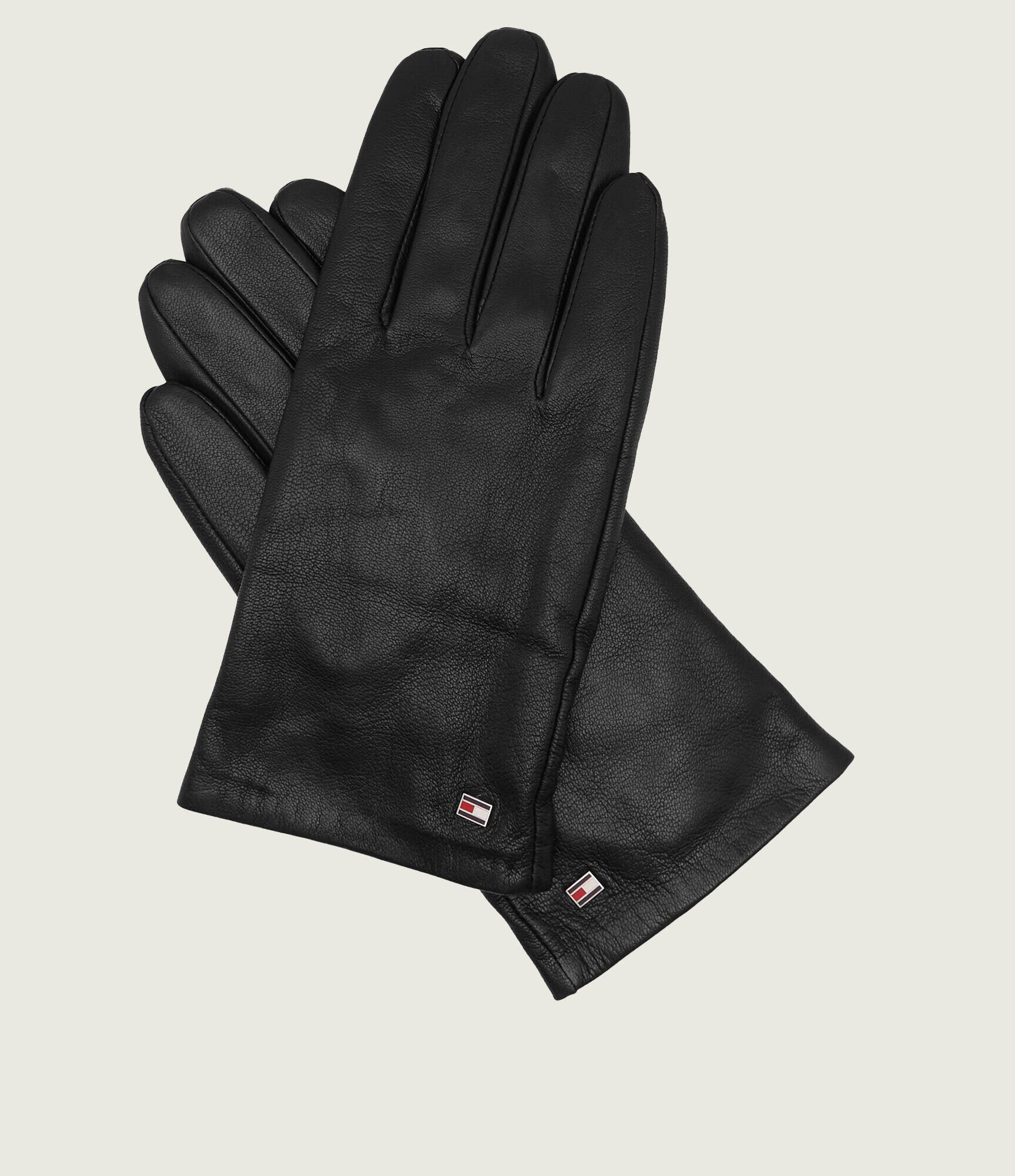 Tommy Hilfiger De piele mănuși ESSENTIAL FLAG