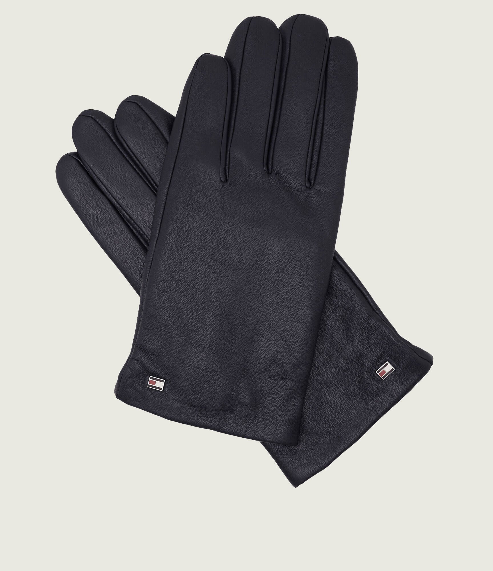Tommy Hilfiger De piele mănuși ESSENTIAL FLAG