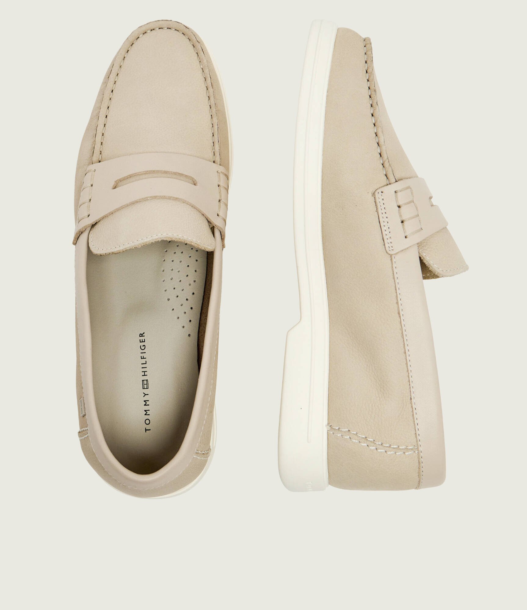 Tommy Hilfiger De piele pantofi loafer HILFIGER MIX