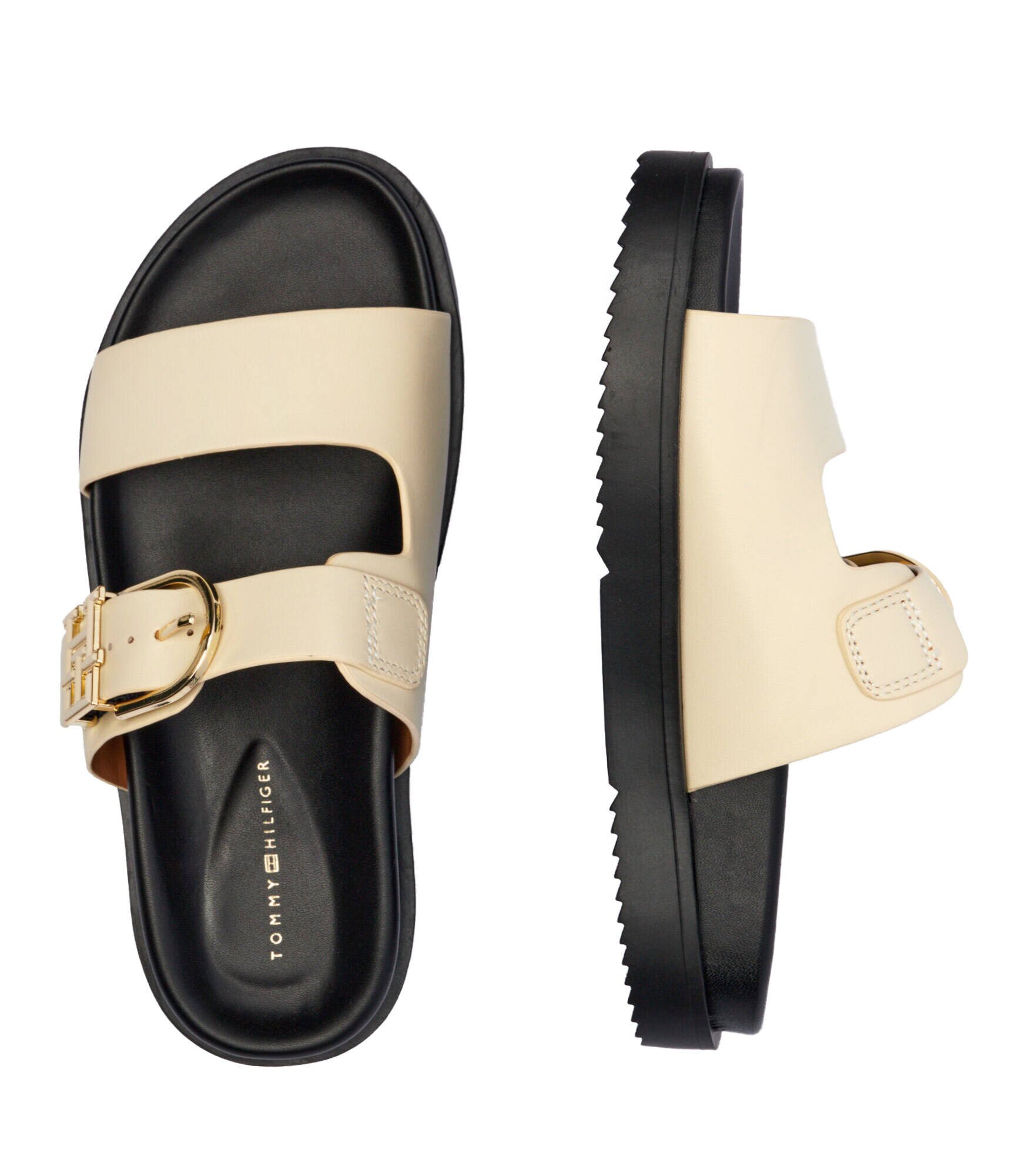 Tommy Hilfiger De piele șlapi