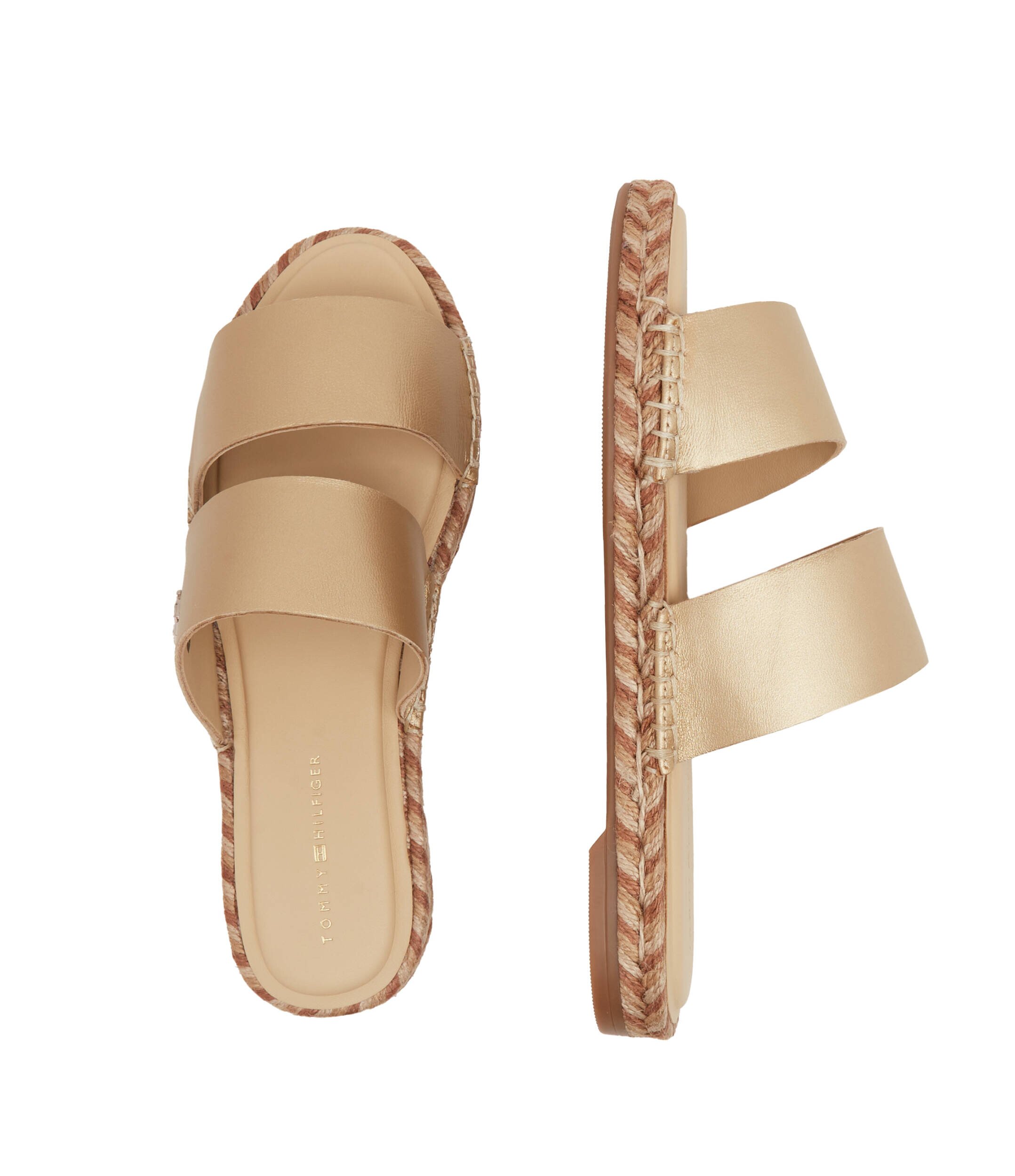 Tommy Hilfiger De piele șlapi