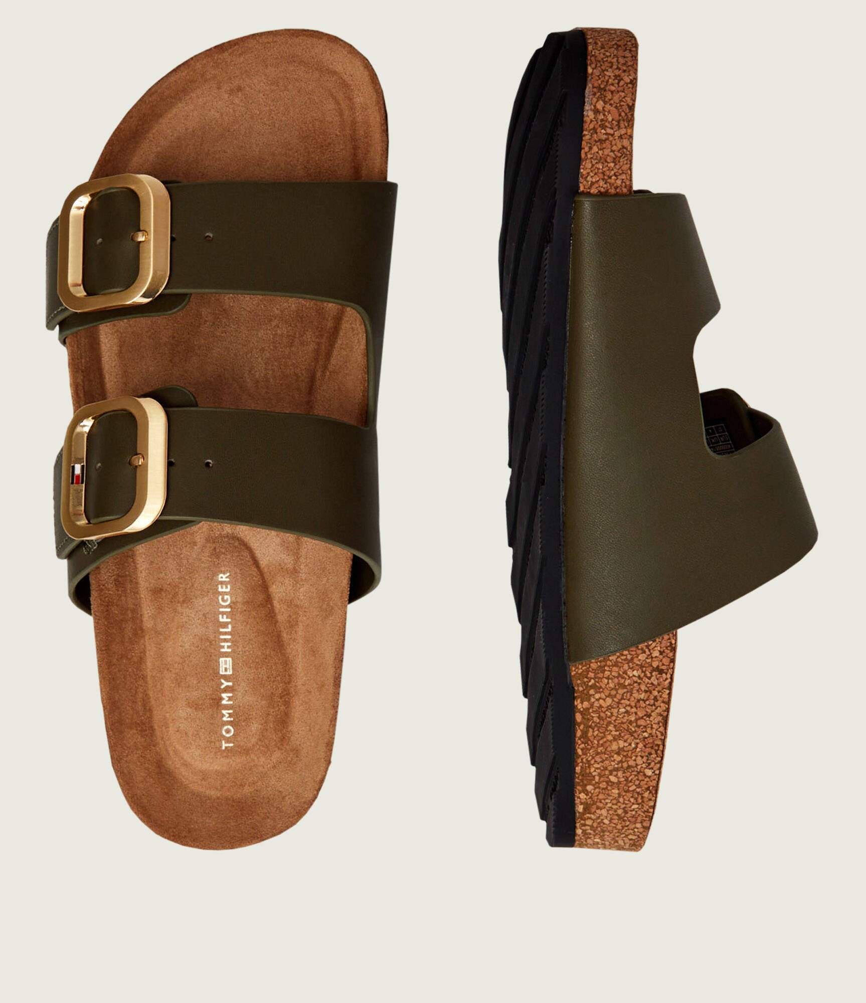 Tommy Hilfiger De piele șlapi