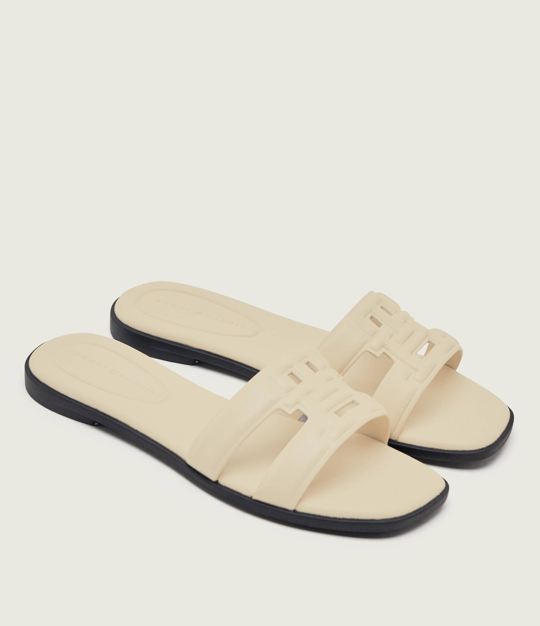 Tommy Hilfiger De piele șlapi