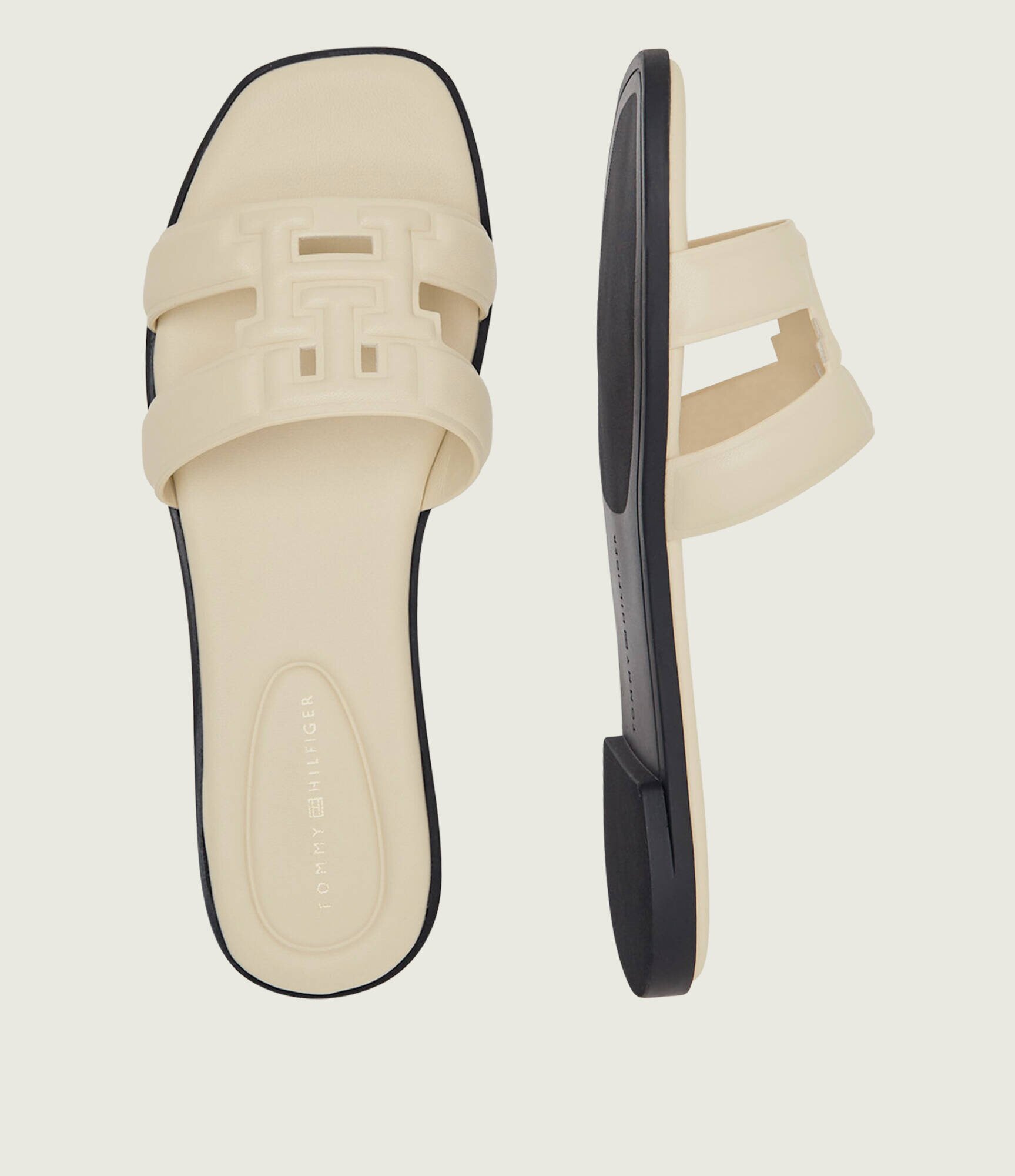 Tommy Hilfiger De piele șlapi