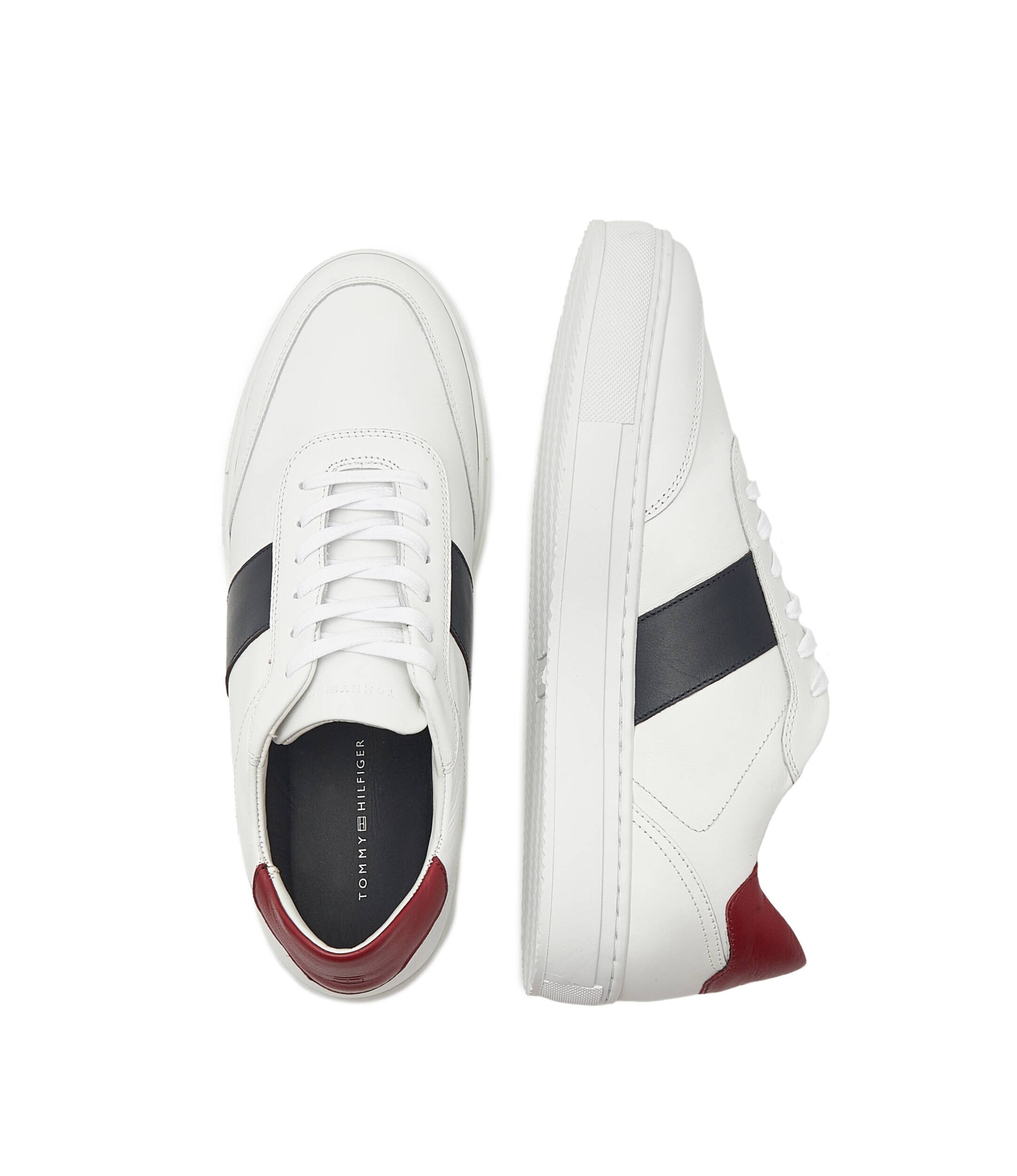 Tommy Hilfiger De piele teniși CUPSOLE STRIPE