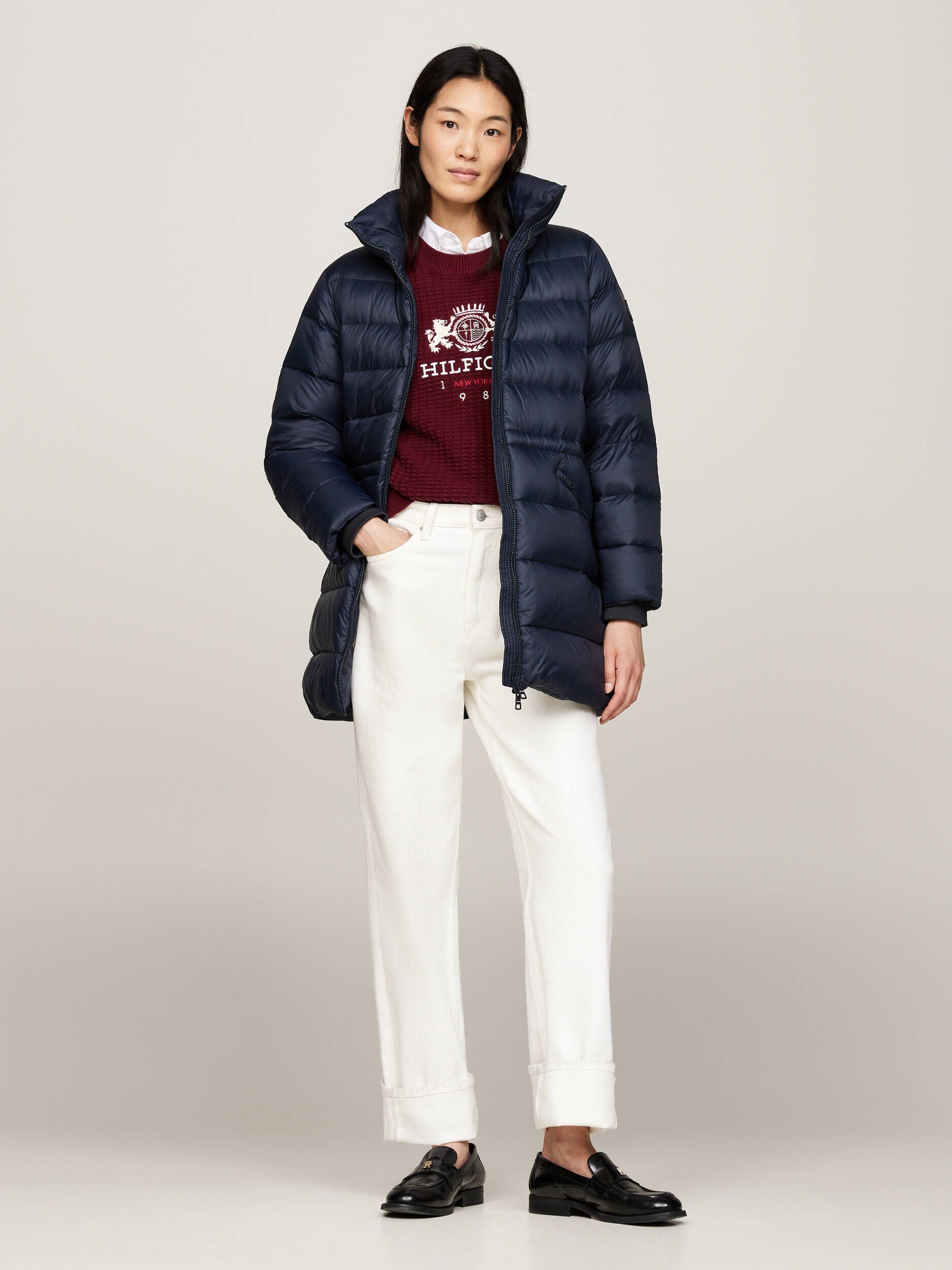 Tommy Hilfiger De puf geacă FUNNEL | Loose fit