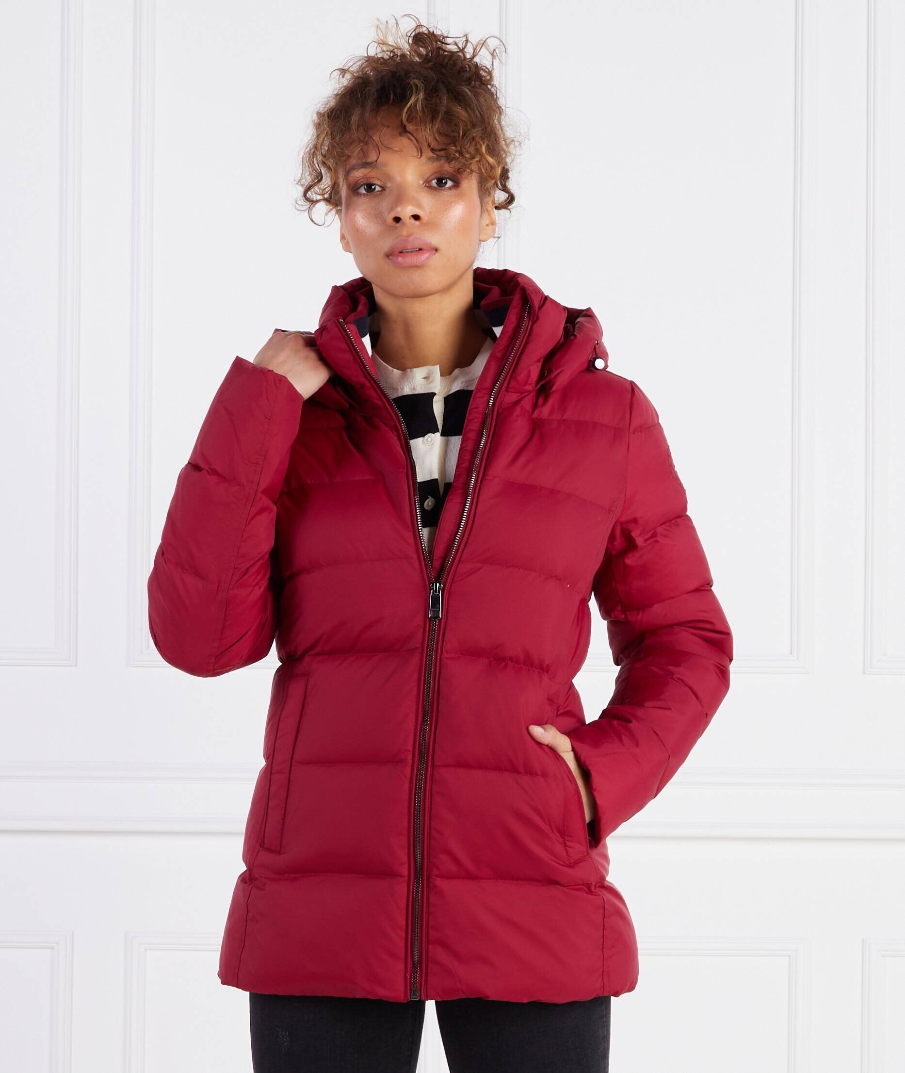 Tommy Hilfiger De puf geacă Global | Longline Fit