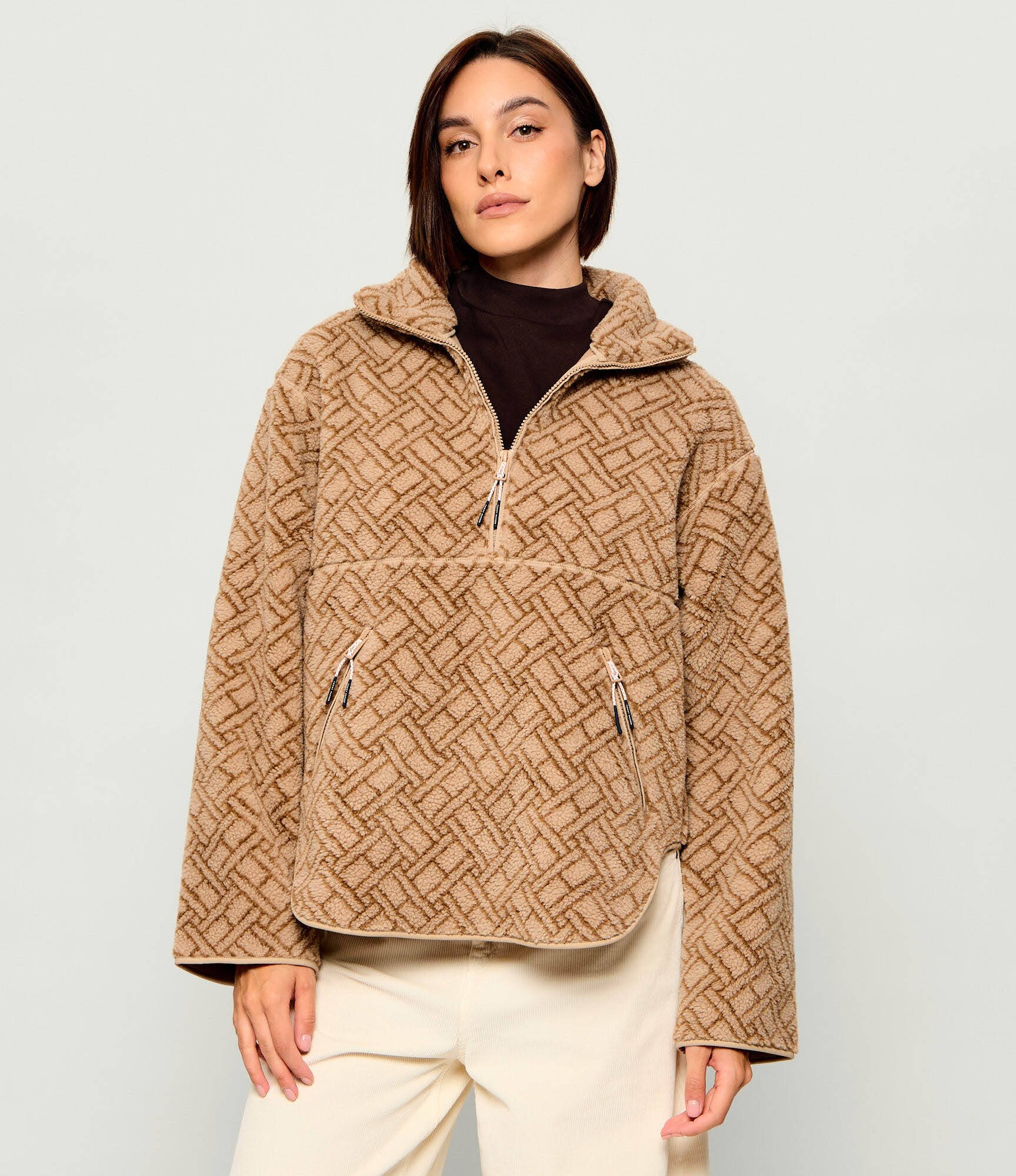 Tommy Hilfiger Din fleece hanorac | Relaxed fit