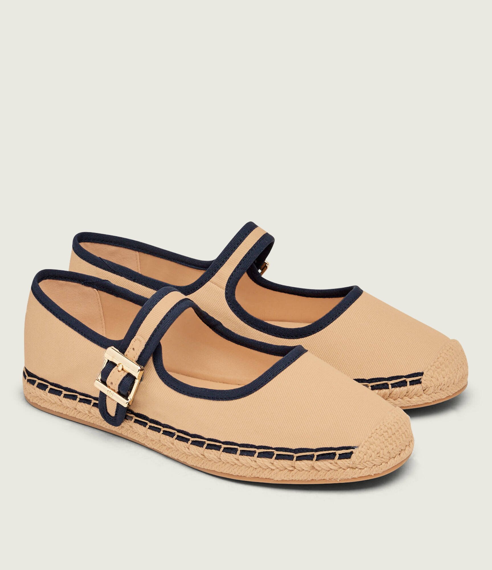 Tommy Hilfiger Espadrile Buckle Mary Jane cu adaos de piele