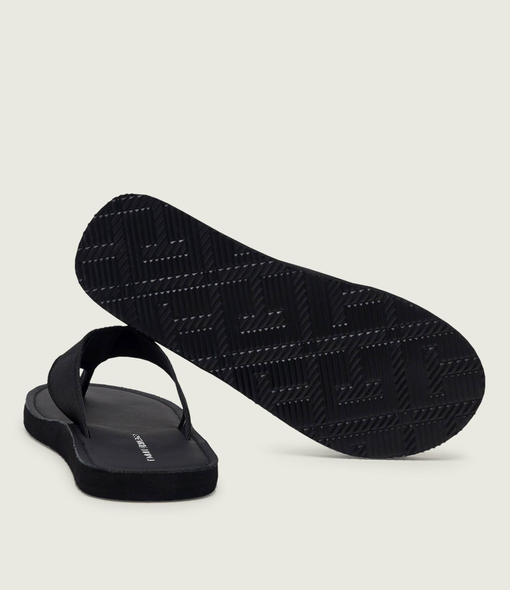 Tommy Hilfiger Flip flops cu adaos de piele