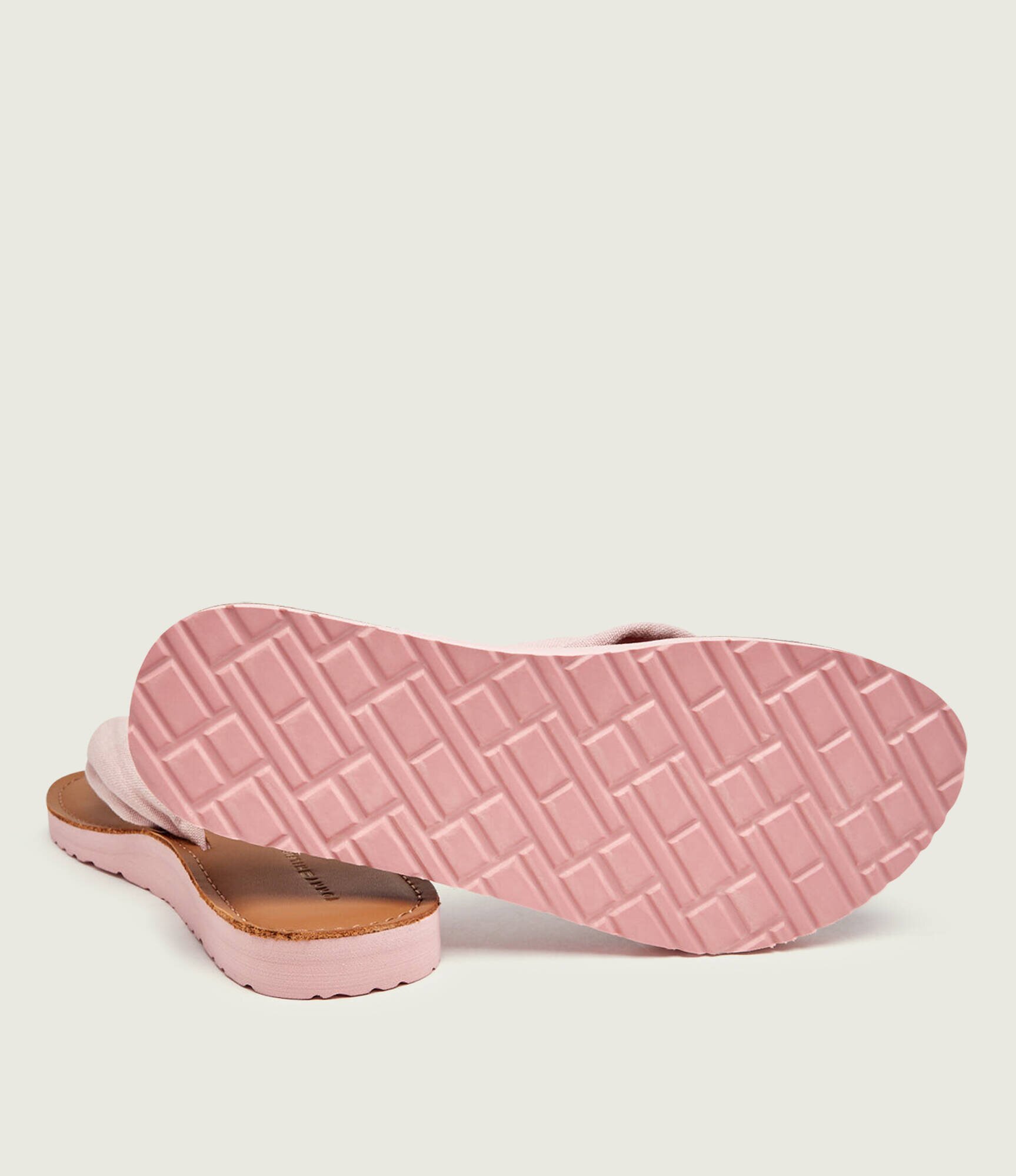 Tommy Hilfiger Flip flops cu adaos de piele