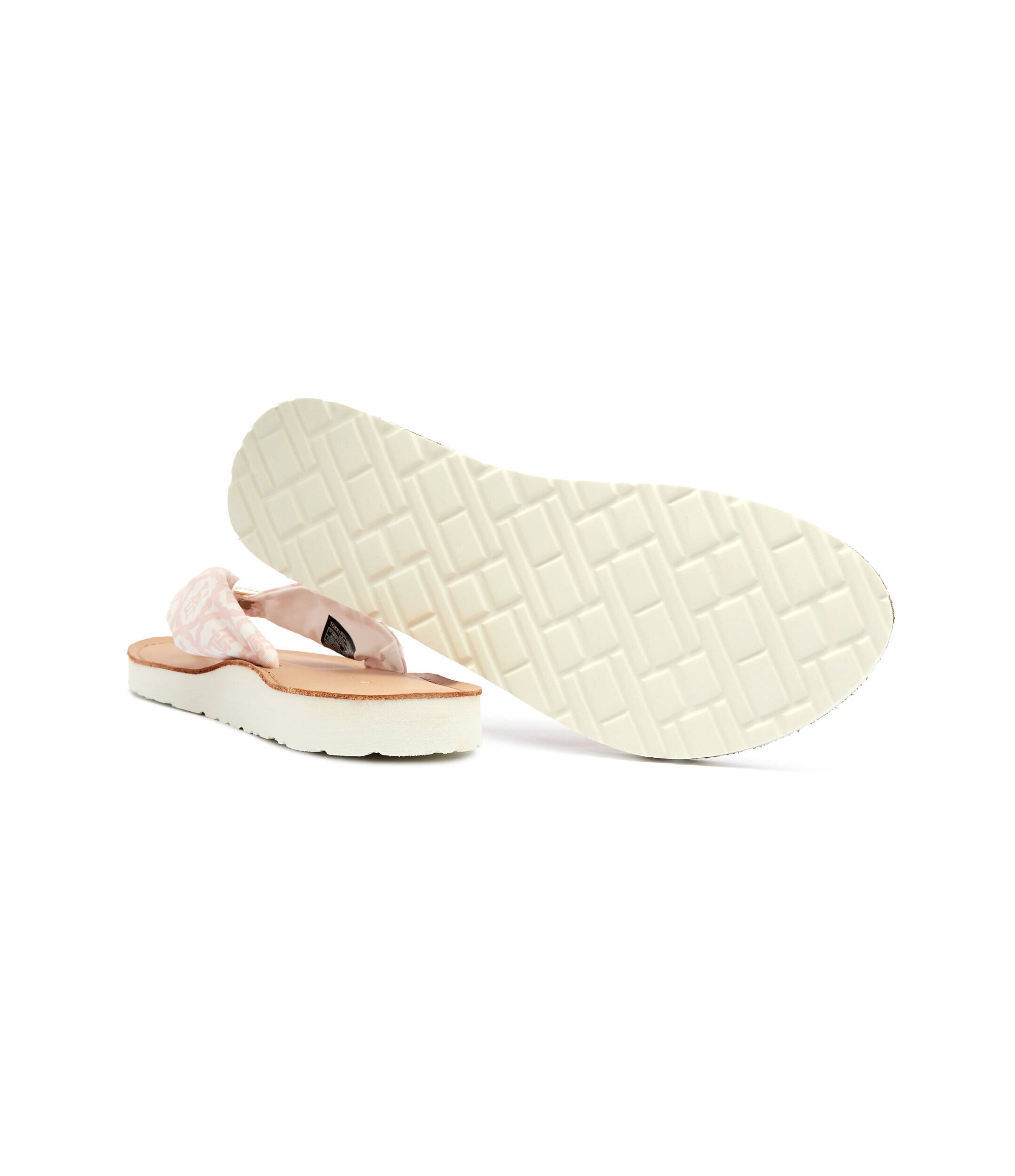 Tommy Hilfiger Flip flops cu adaos de piele